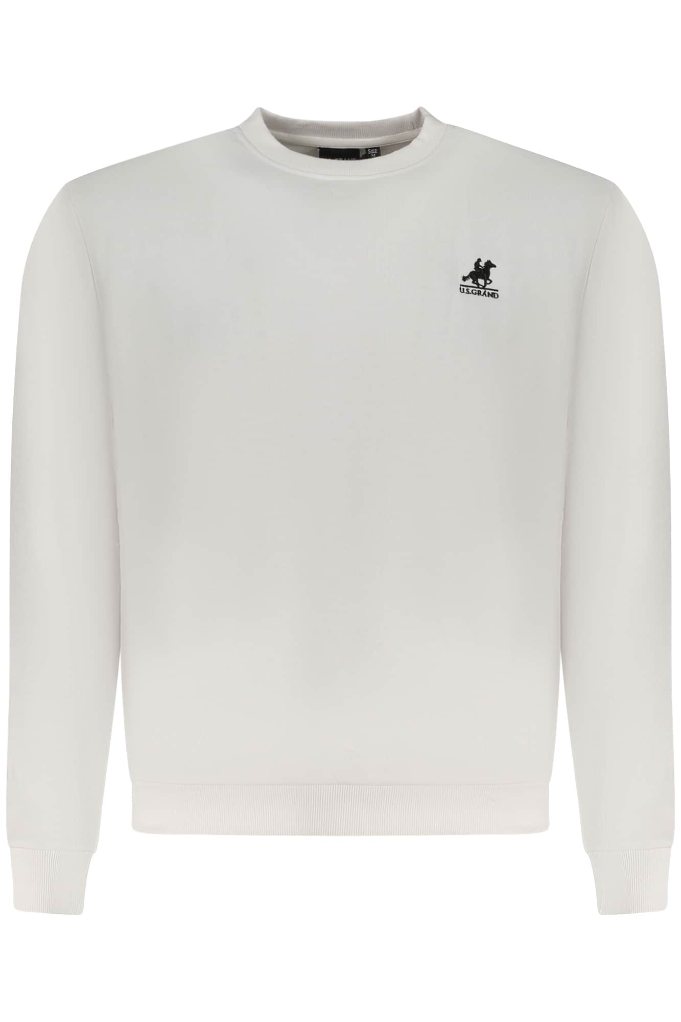US Grand hombre negro con cremallera sudadera