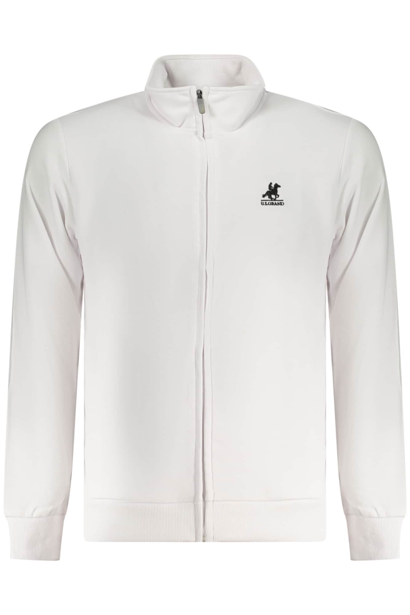 US Grand hombre azul con cremallera sudadera