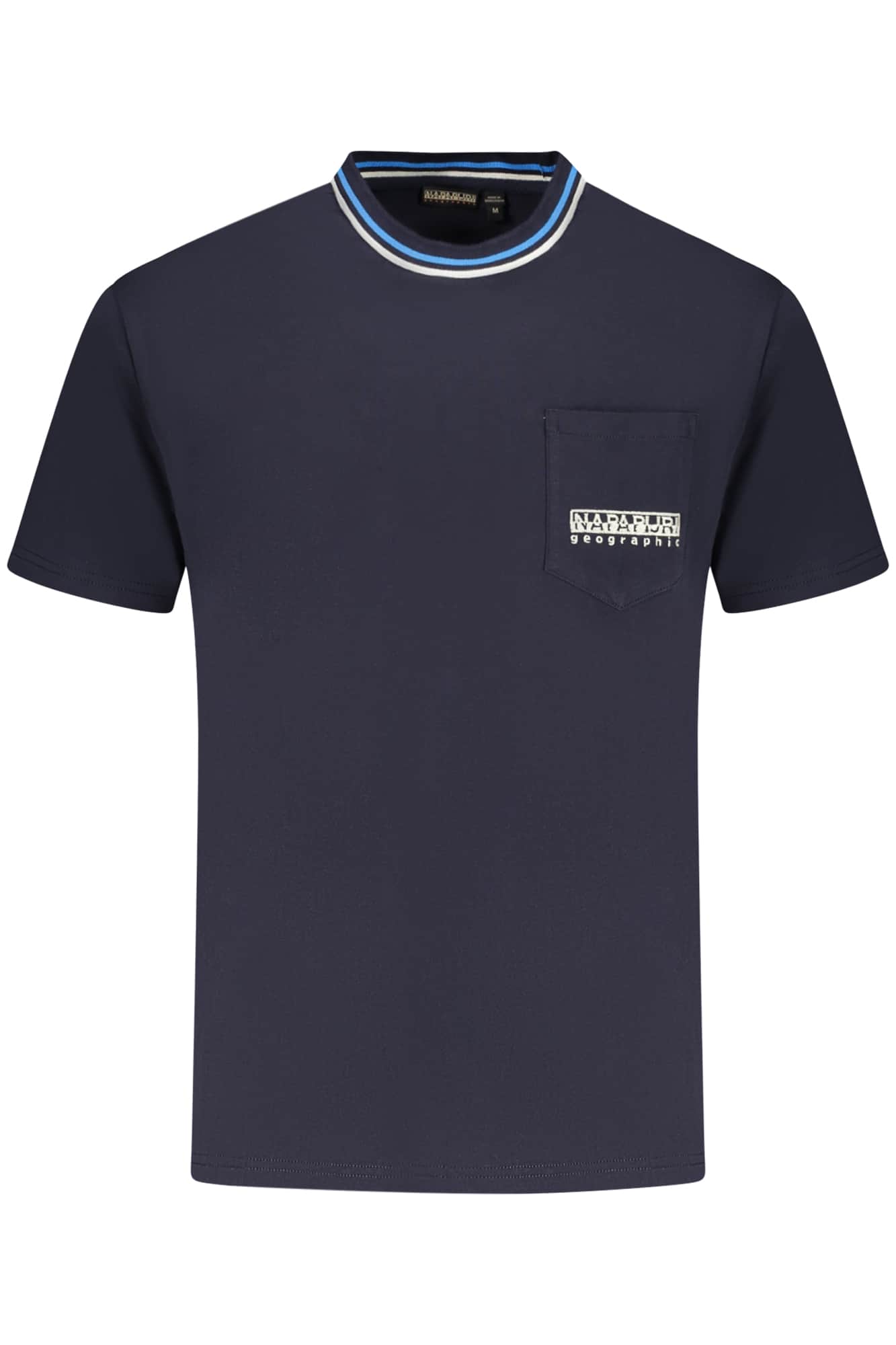 Napapijri manga corta t-camisa hombre gris