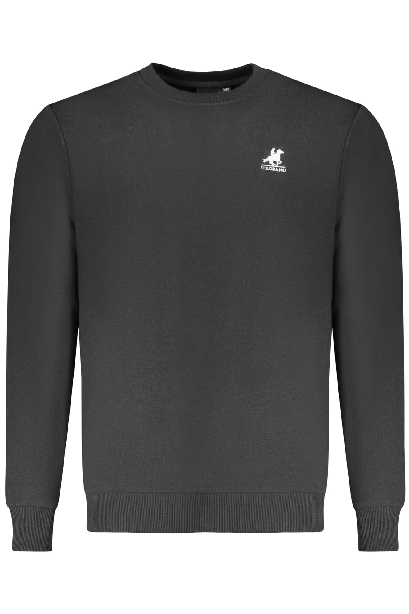 US Grand hombre negro con cremallera sudadera