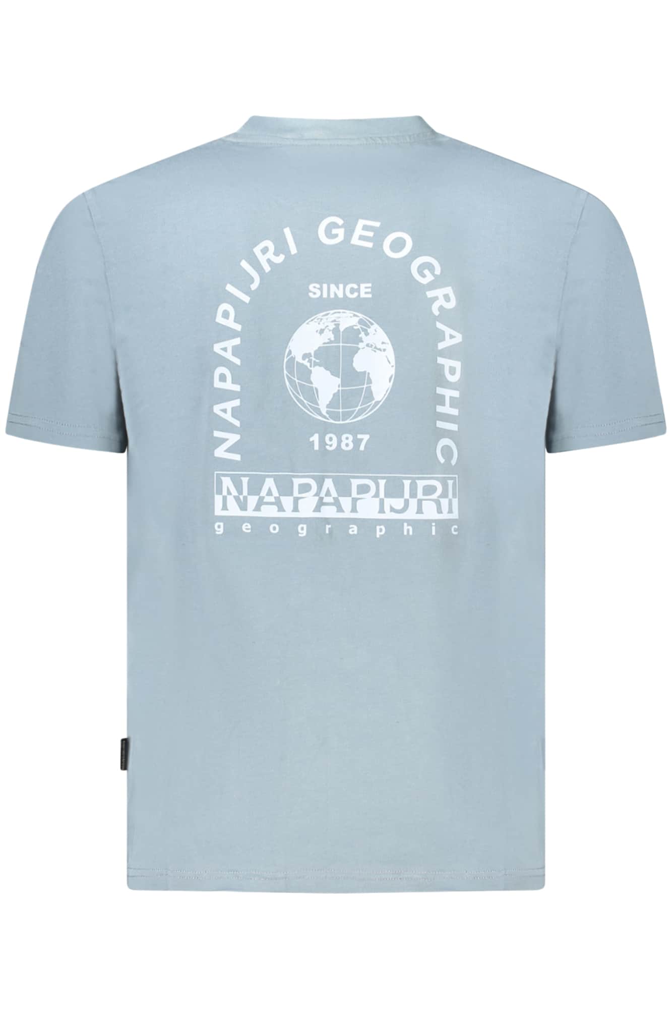 Napapijri manga corta t-camisa hombre gris