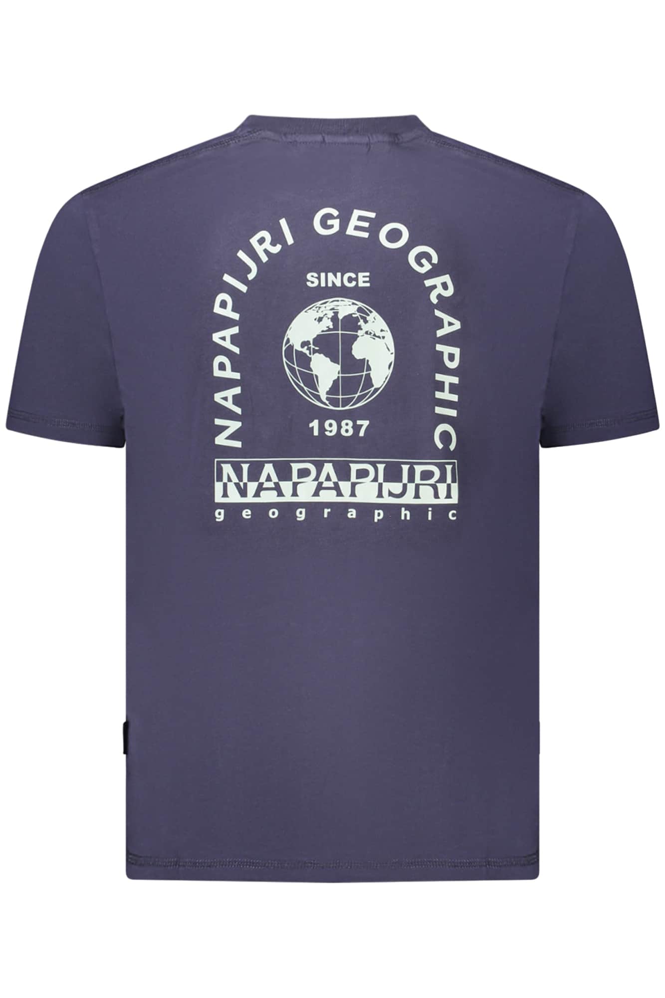 Napapijri manga corta t-camisa hombre gris