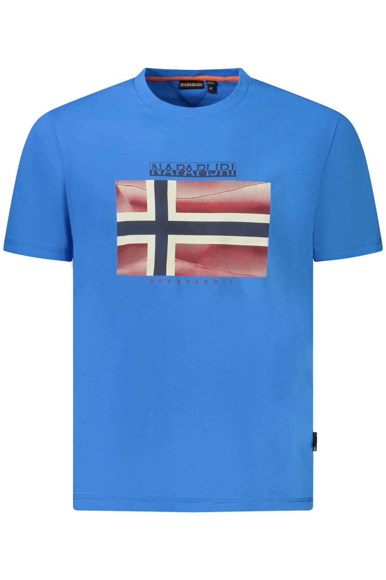 Napapijri manga corta t-camisa hombre azul