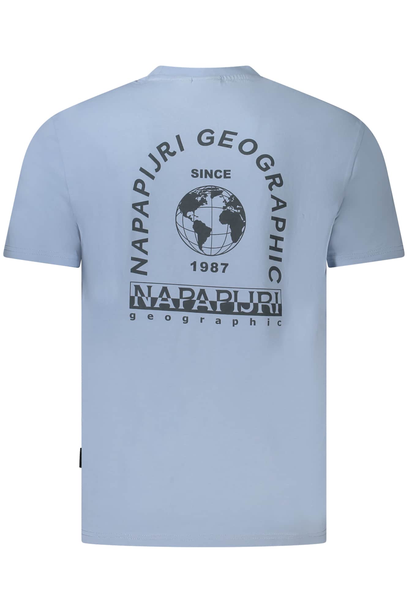 Napapijri manga corta t-camisa hombre gris