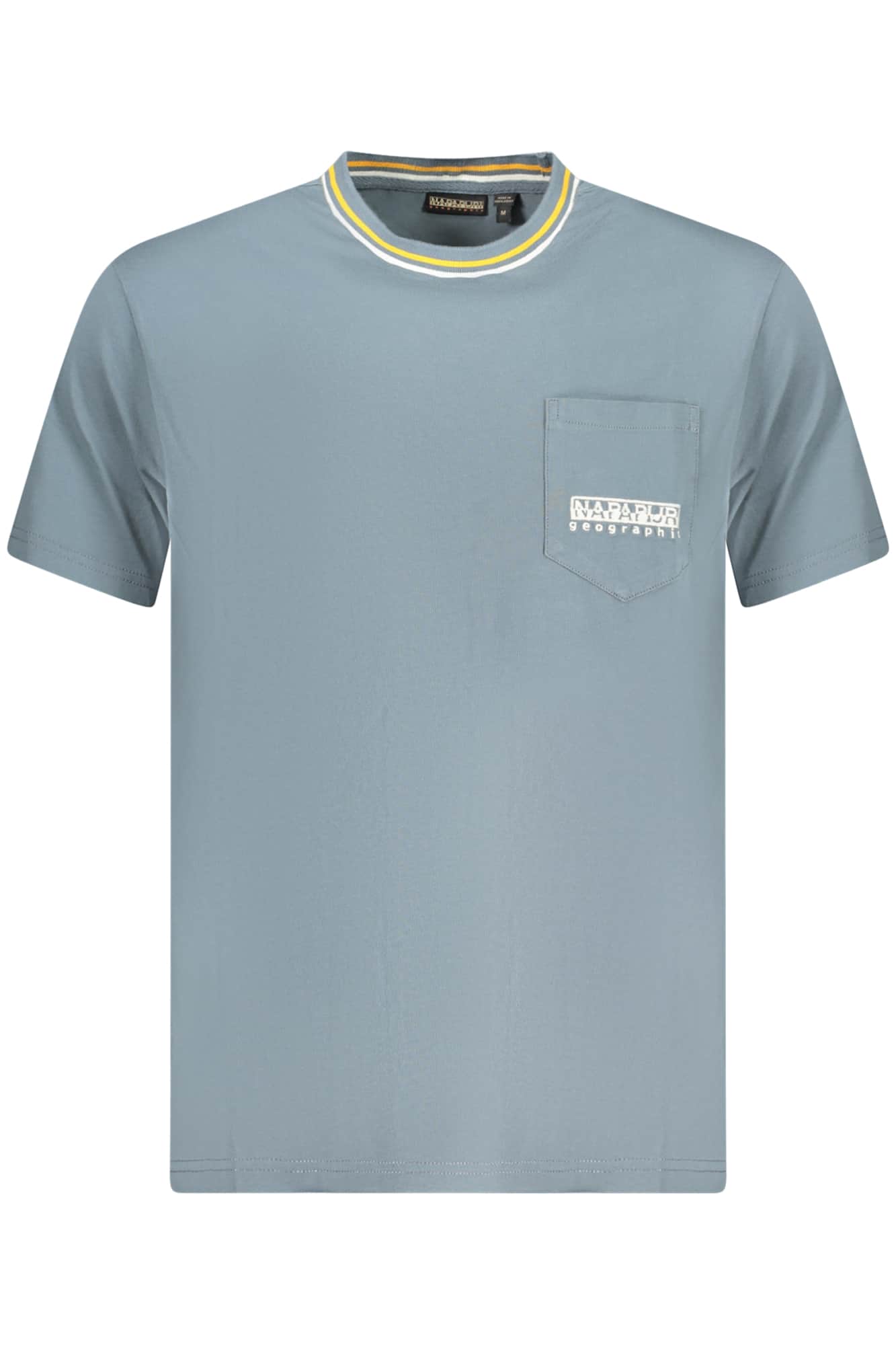 Napapijri manga corta t-camisa hombre gris