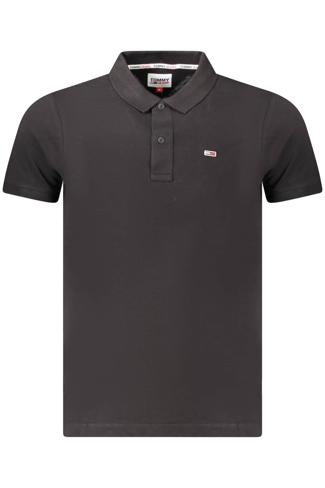 Tommy Hilfiger hombre manga corta polo negro