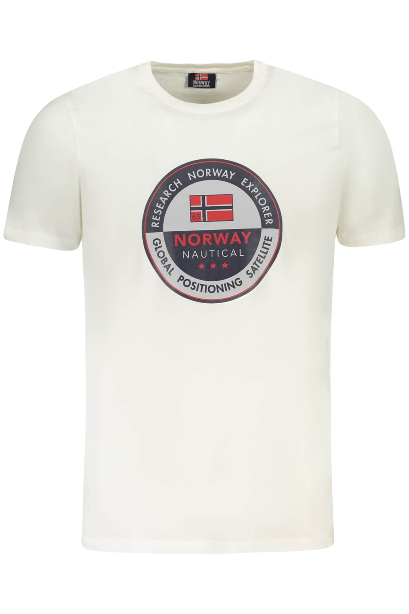 Norway 1963 hombre manga corta t-camisa azul