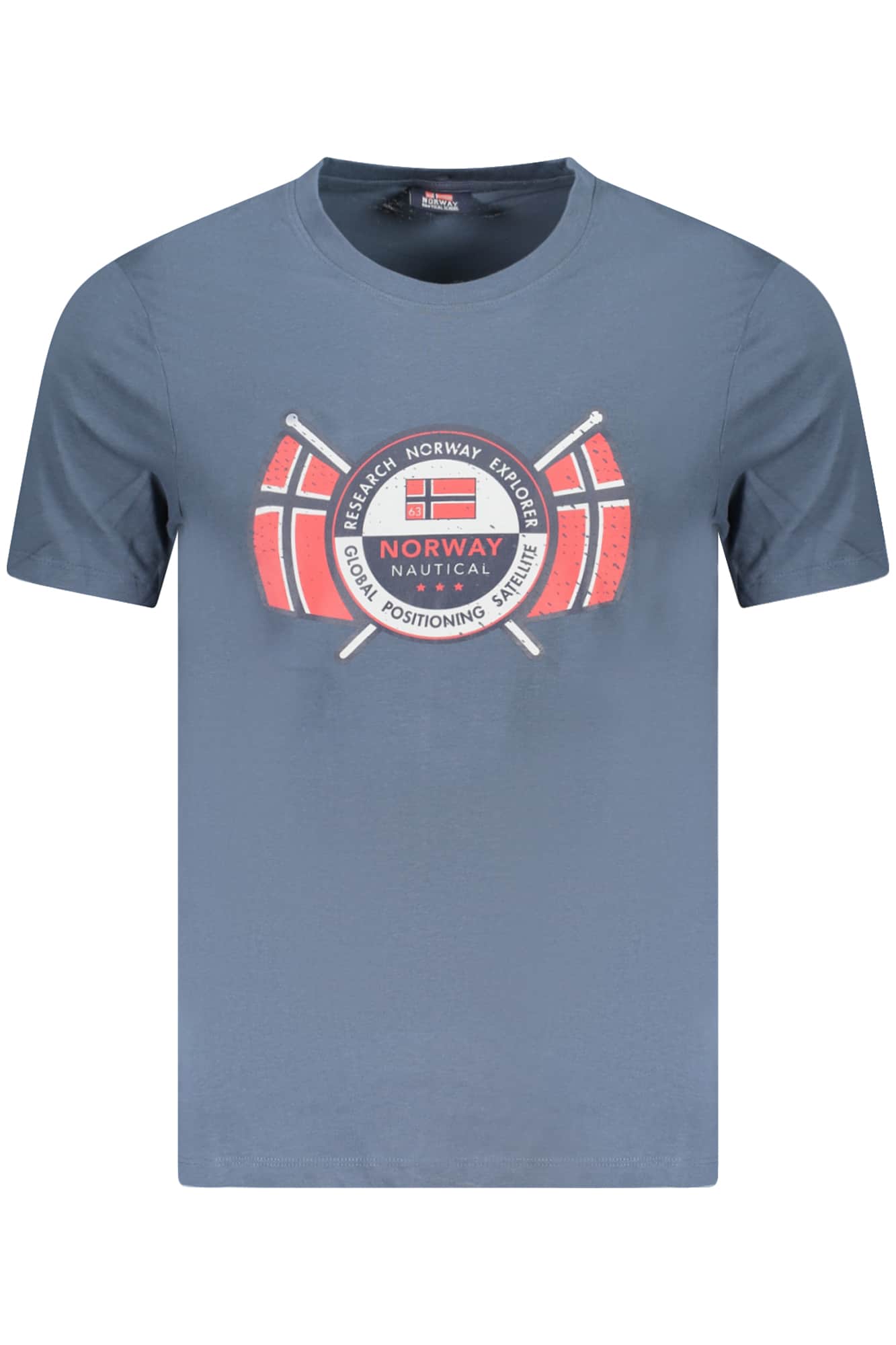 Norway 1963 hombre manga corta t-camisa blanco