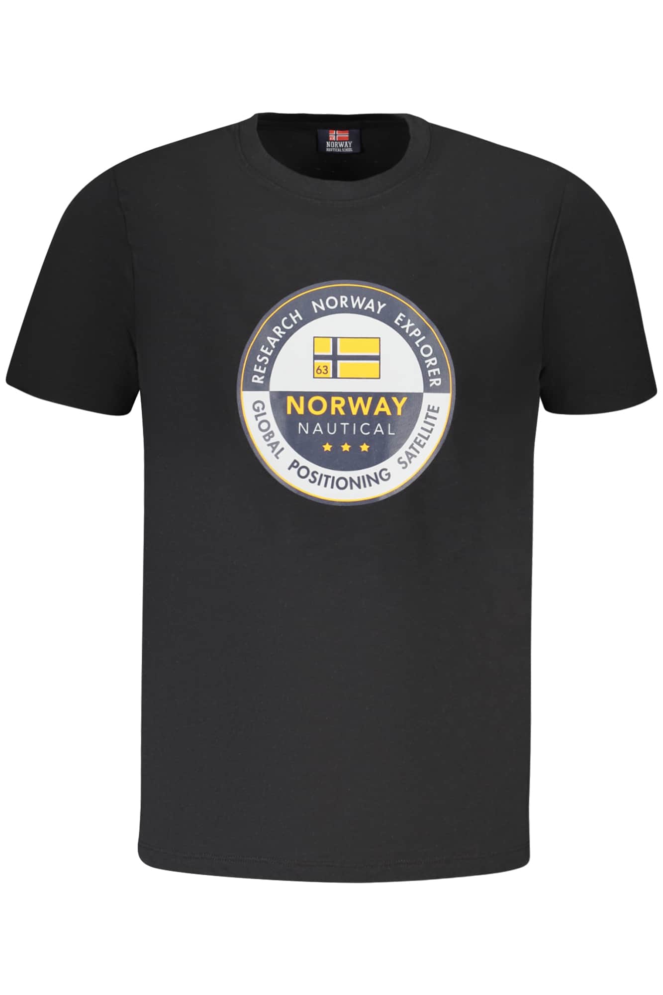 Norway 1963 hombre manga corta t-camisa azul