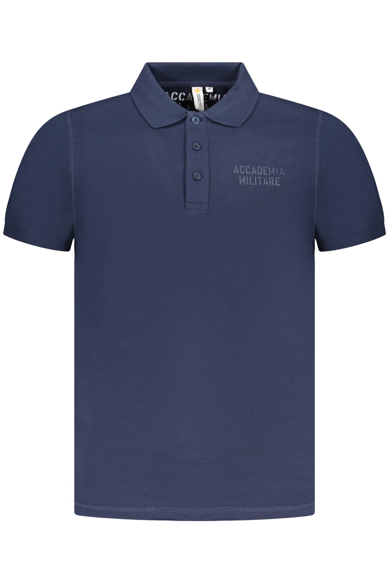Military academy negro hombre manga corta polo