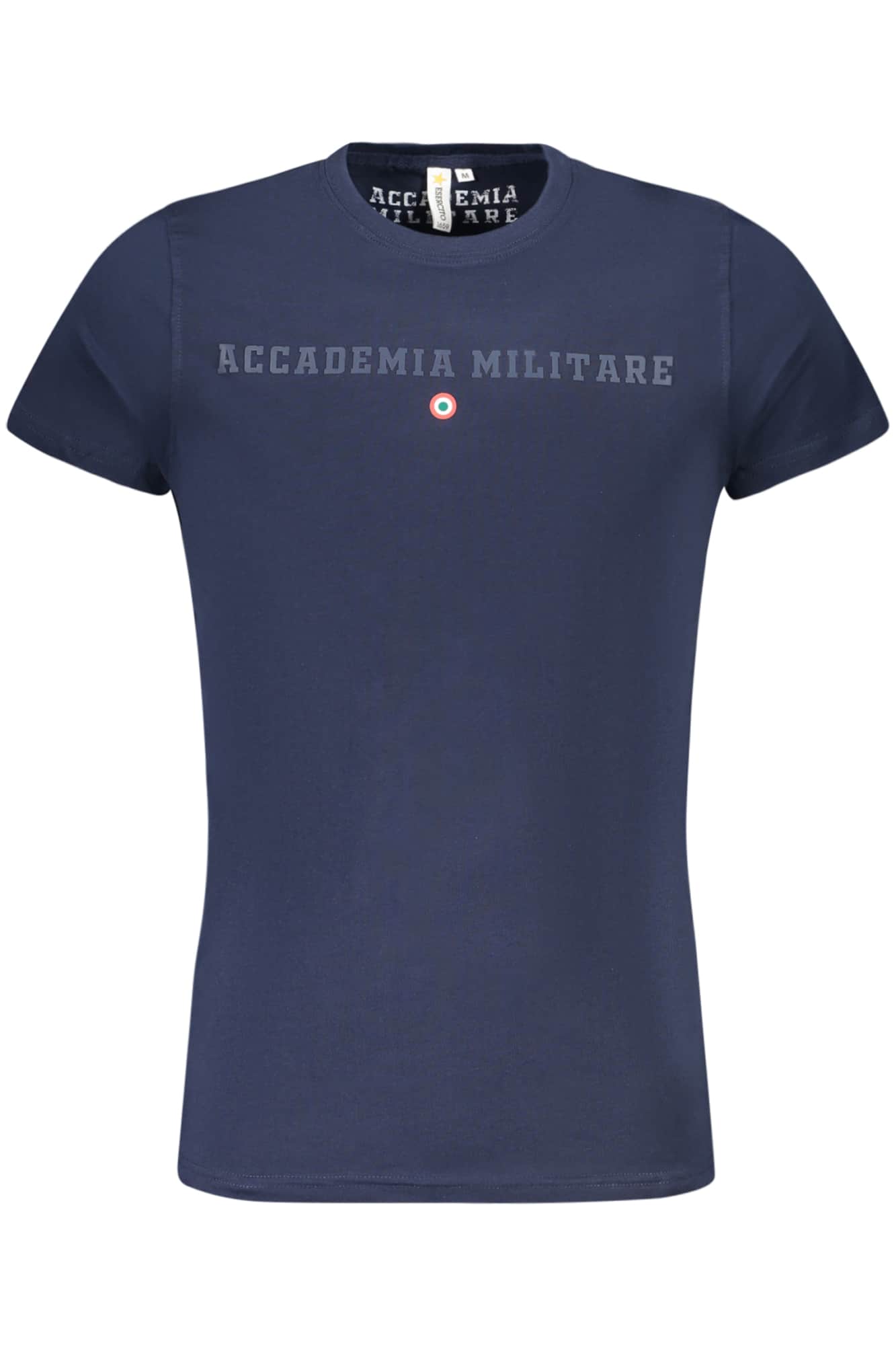 Military academy manga corta t-camisa hombre blanco