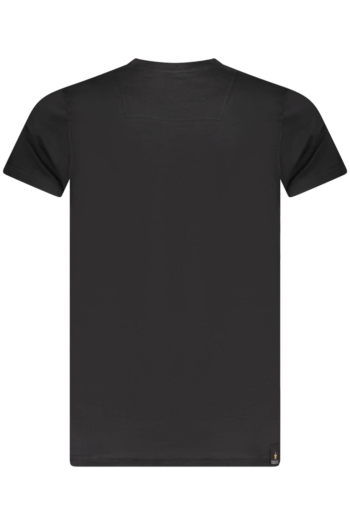 Military academy hombre manga corta t-camisa azul