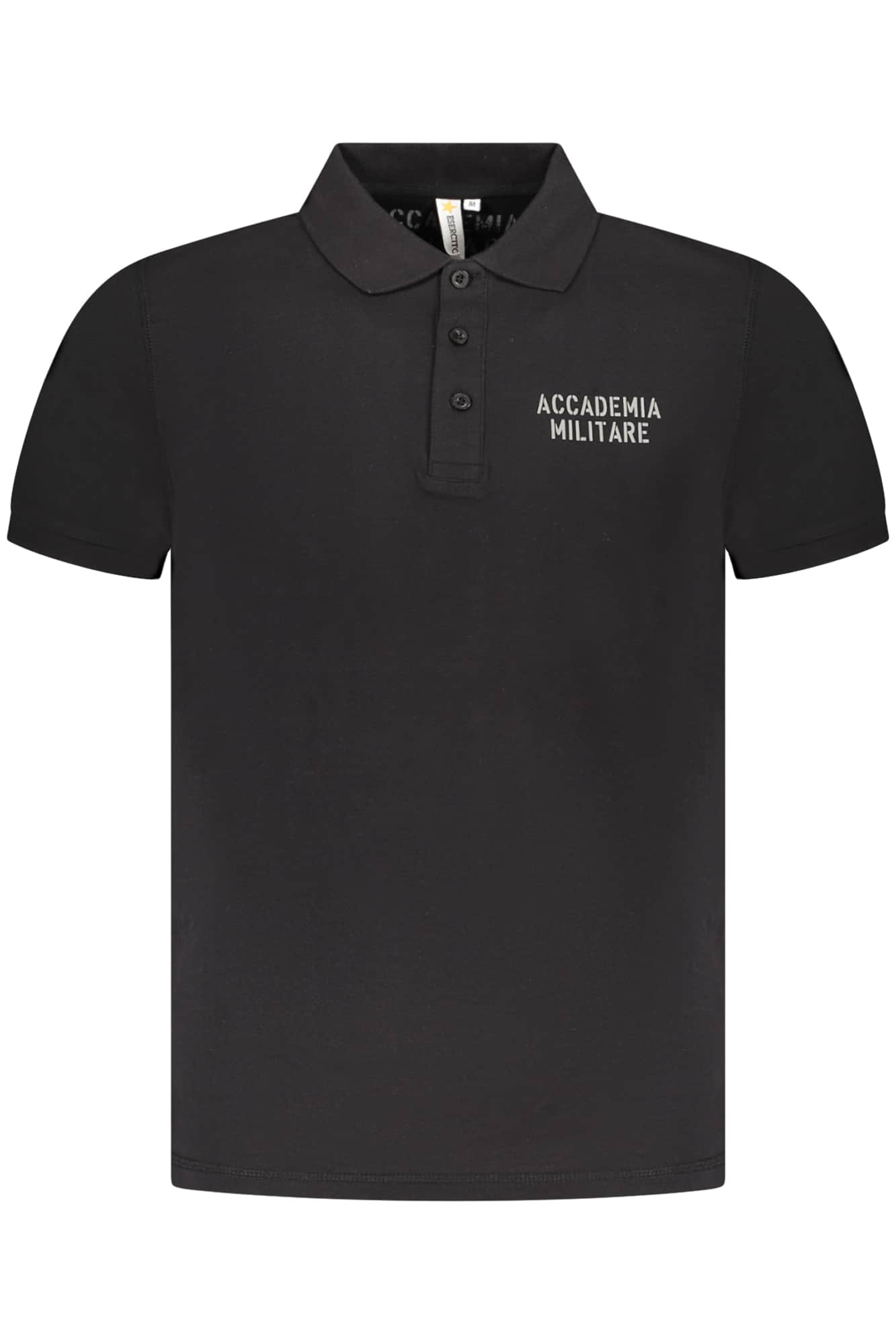 Military academy negro hombre manga corta polo