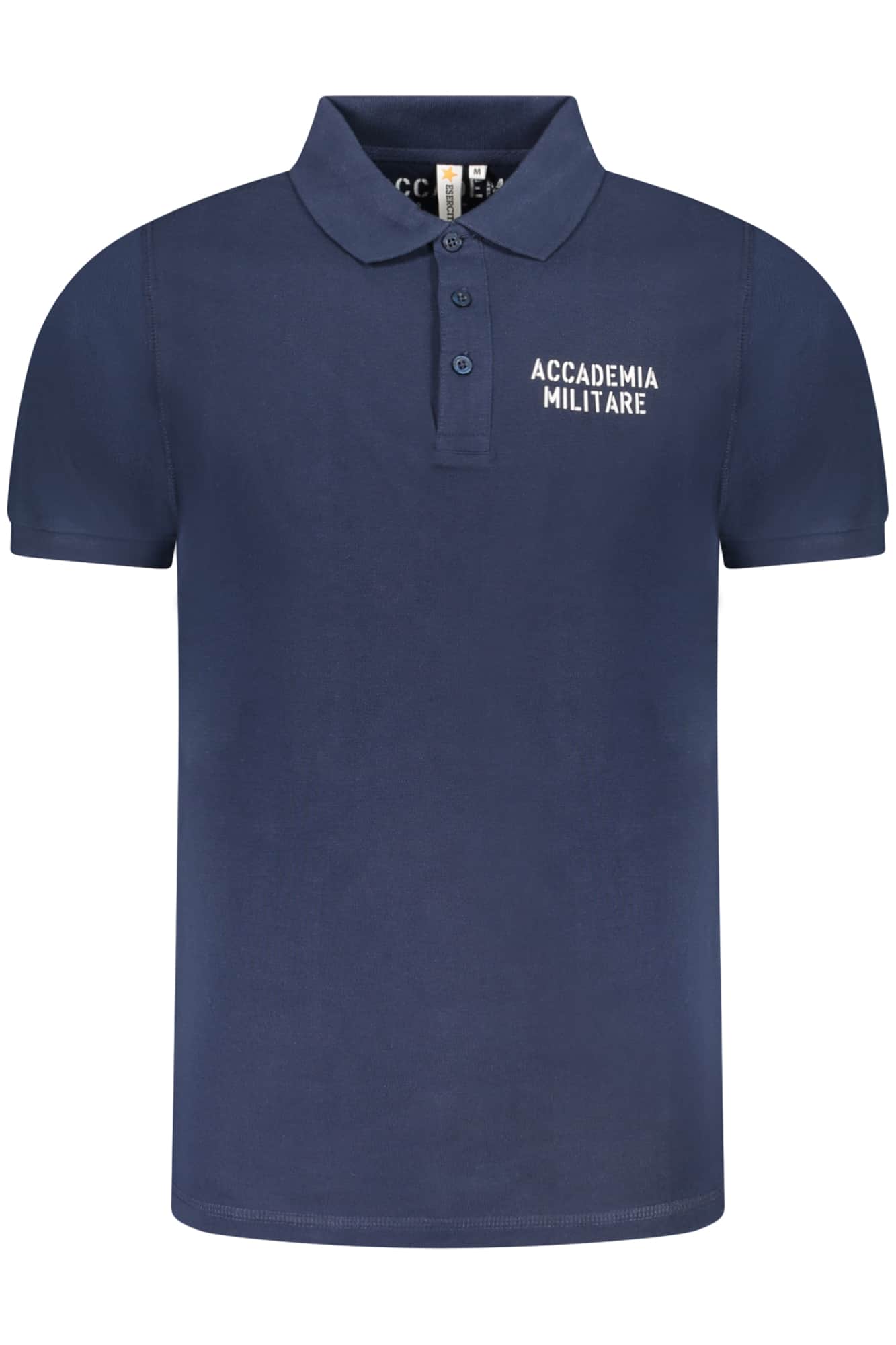 Military academy hombre azul manga corta polo