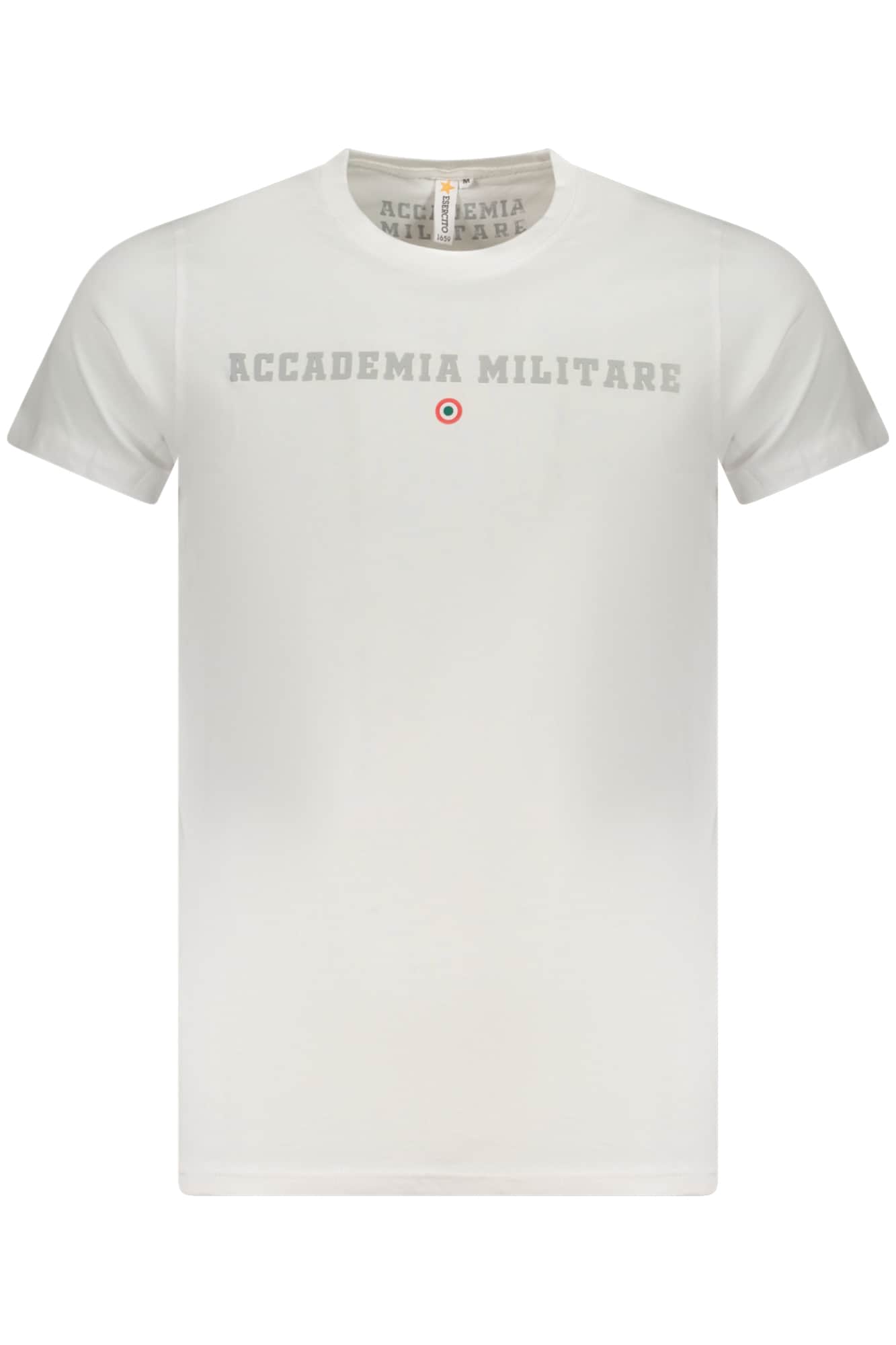 Military academy manga corta t-camisa hombre blanco