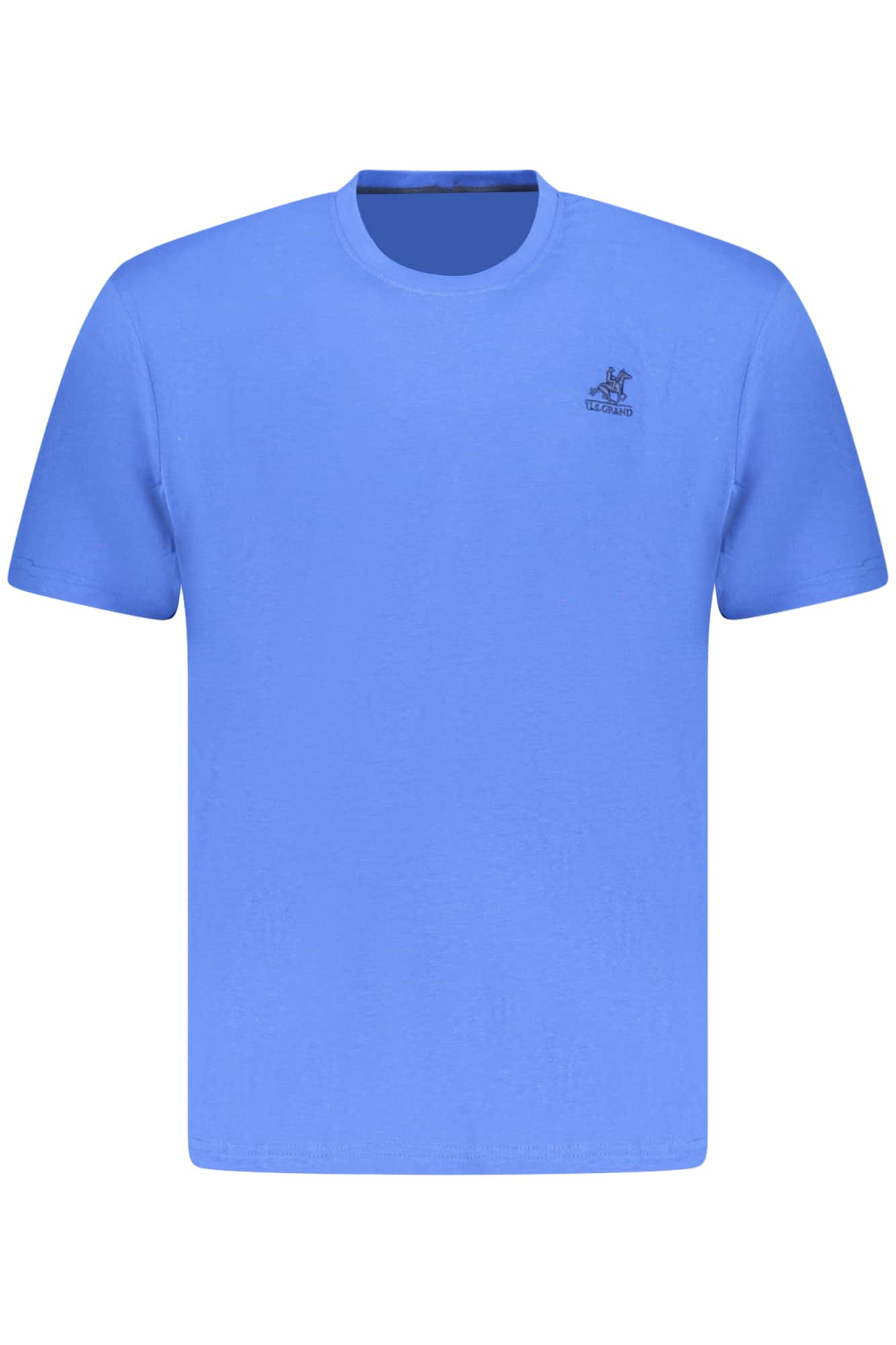 US Grand hombre manga corta t-camisa azul