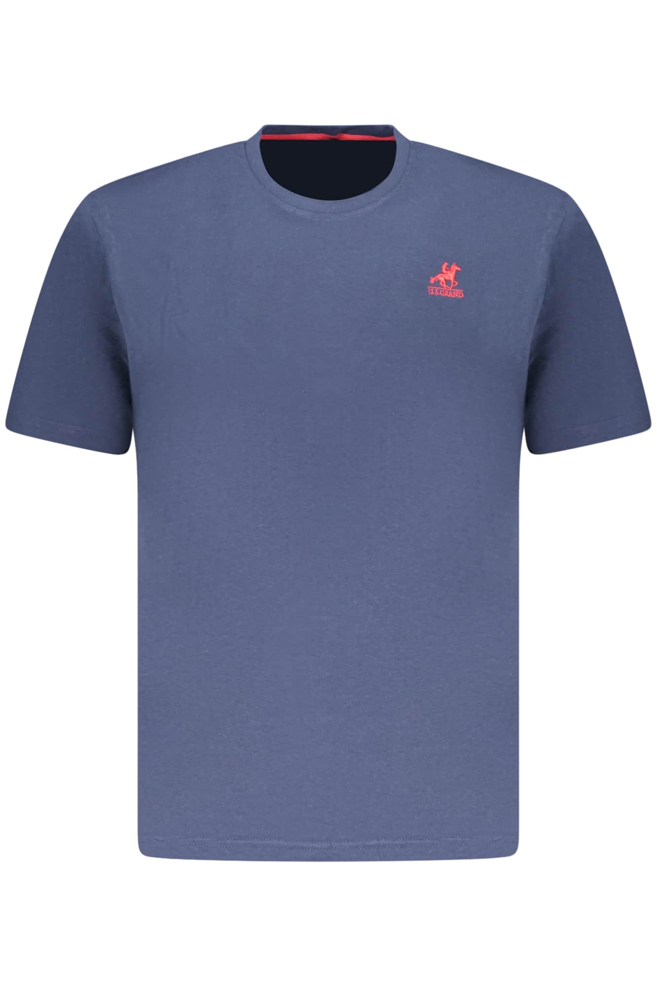 US Grand hombre manga corta t-camisa azul