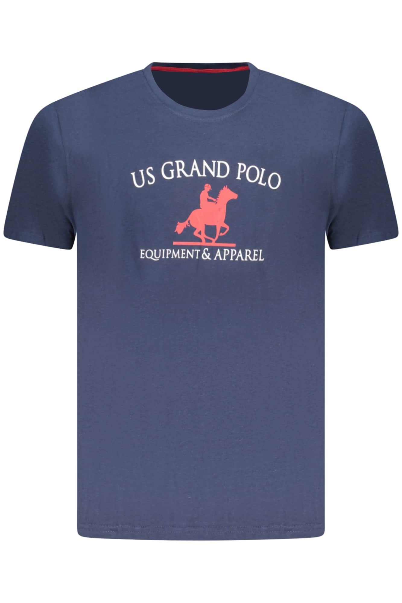 US Grand hombre manga corta t-camisa azul