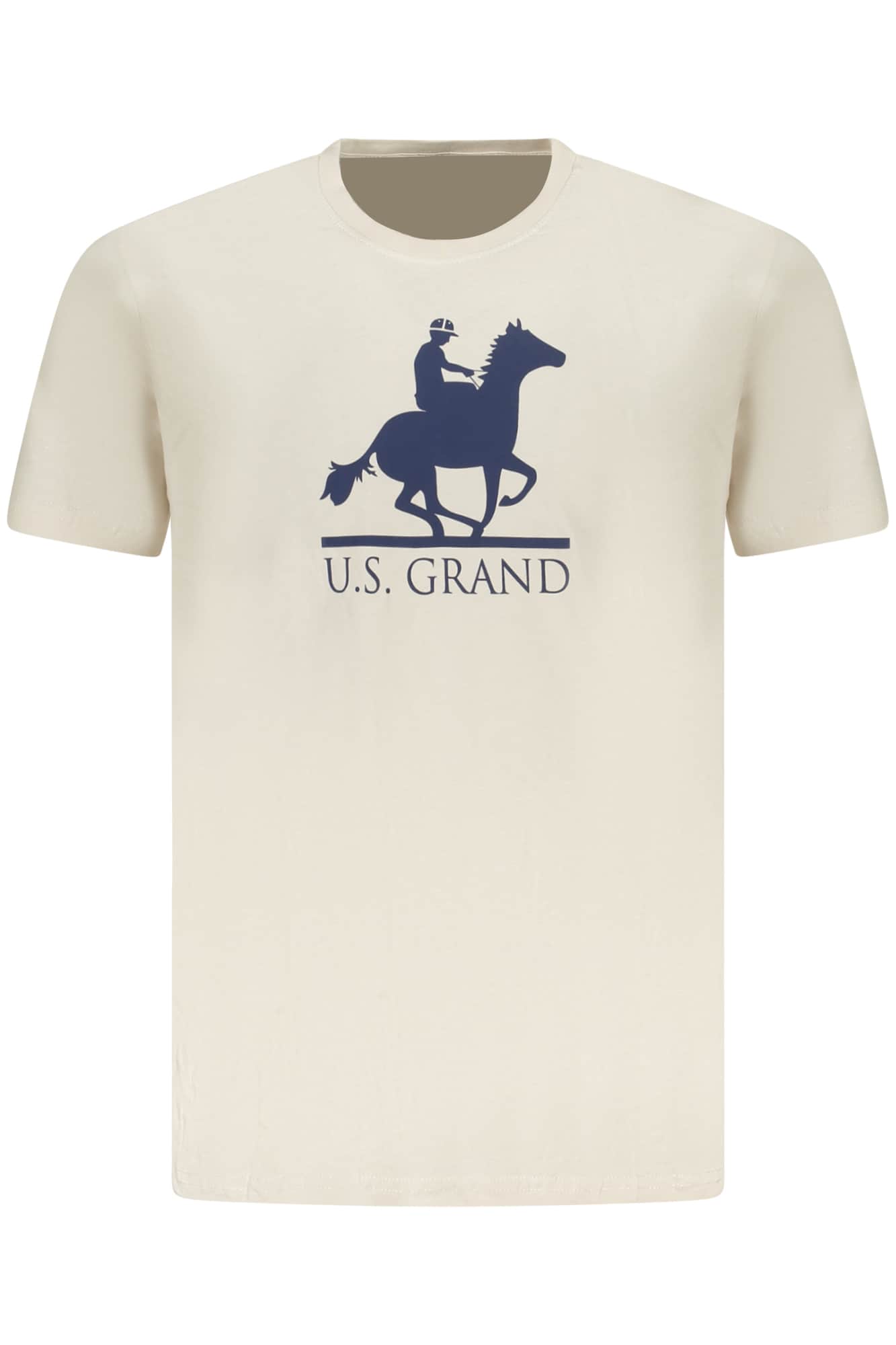 US Grand hombre manga corta t-camisa blanco