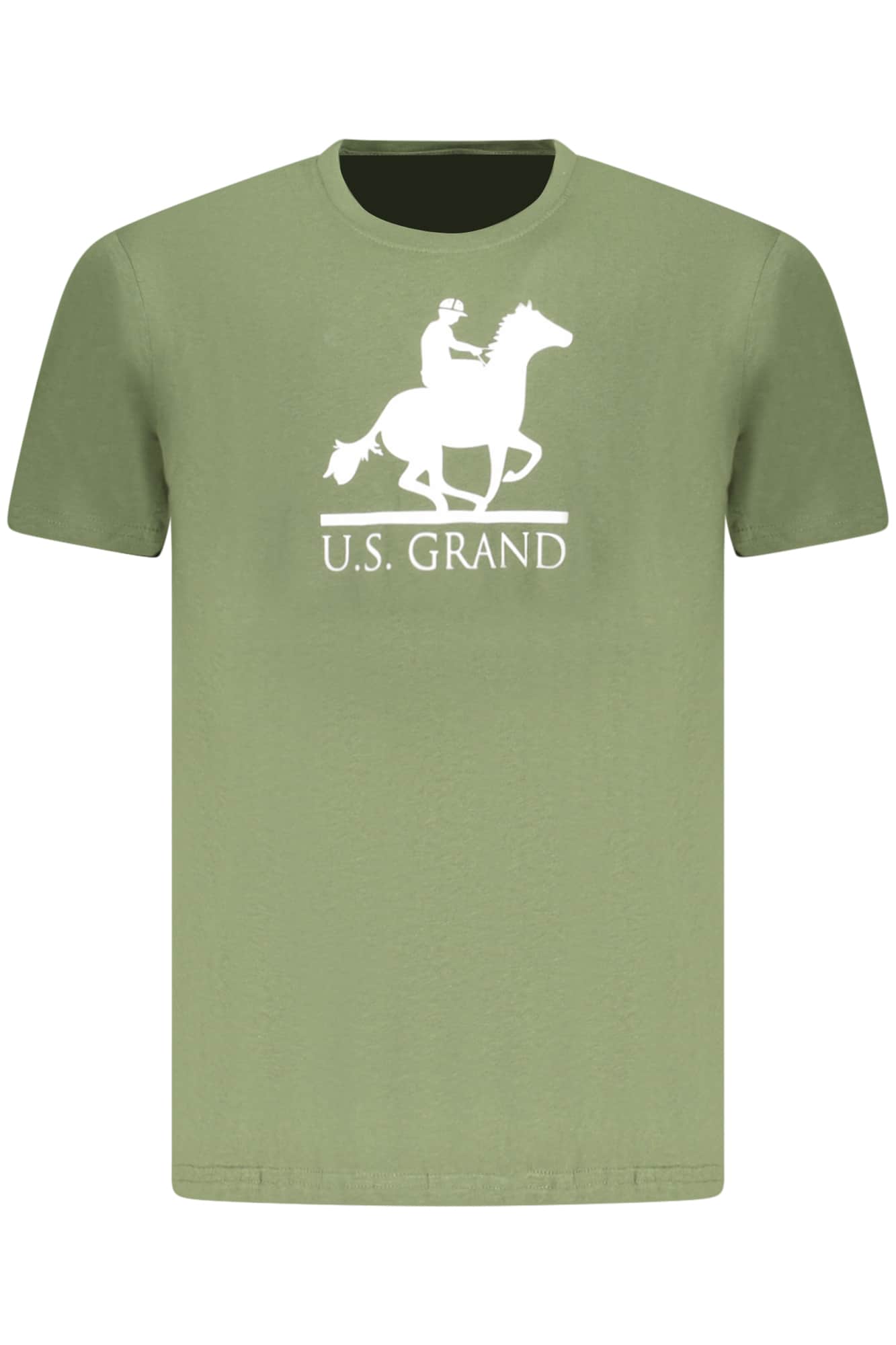 US Grand hombre manga corta verde t-camisa