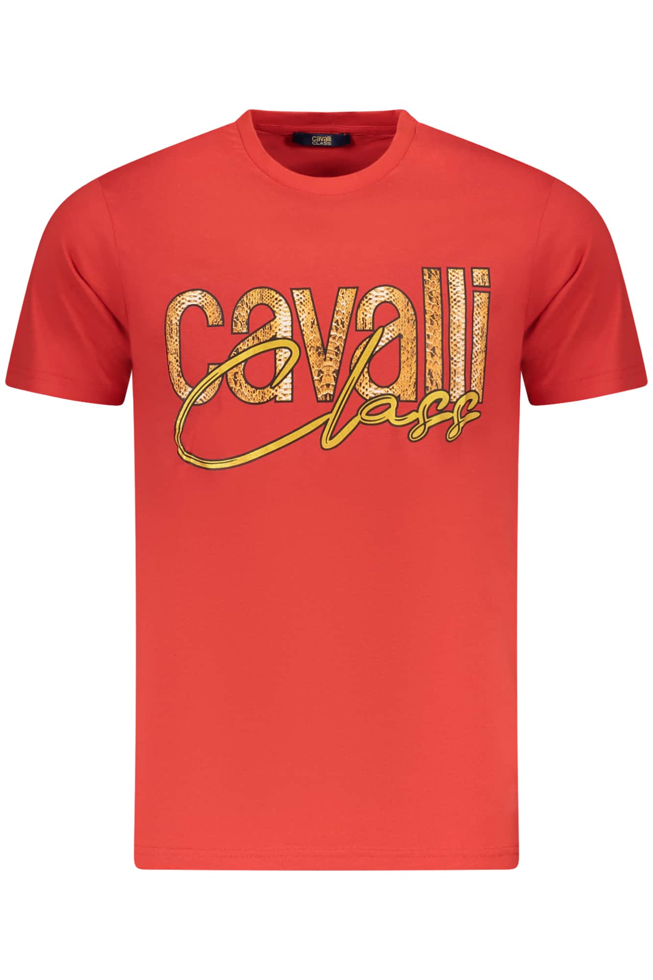 Cavalli Class manga corta t-camisa hombre rojo