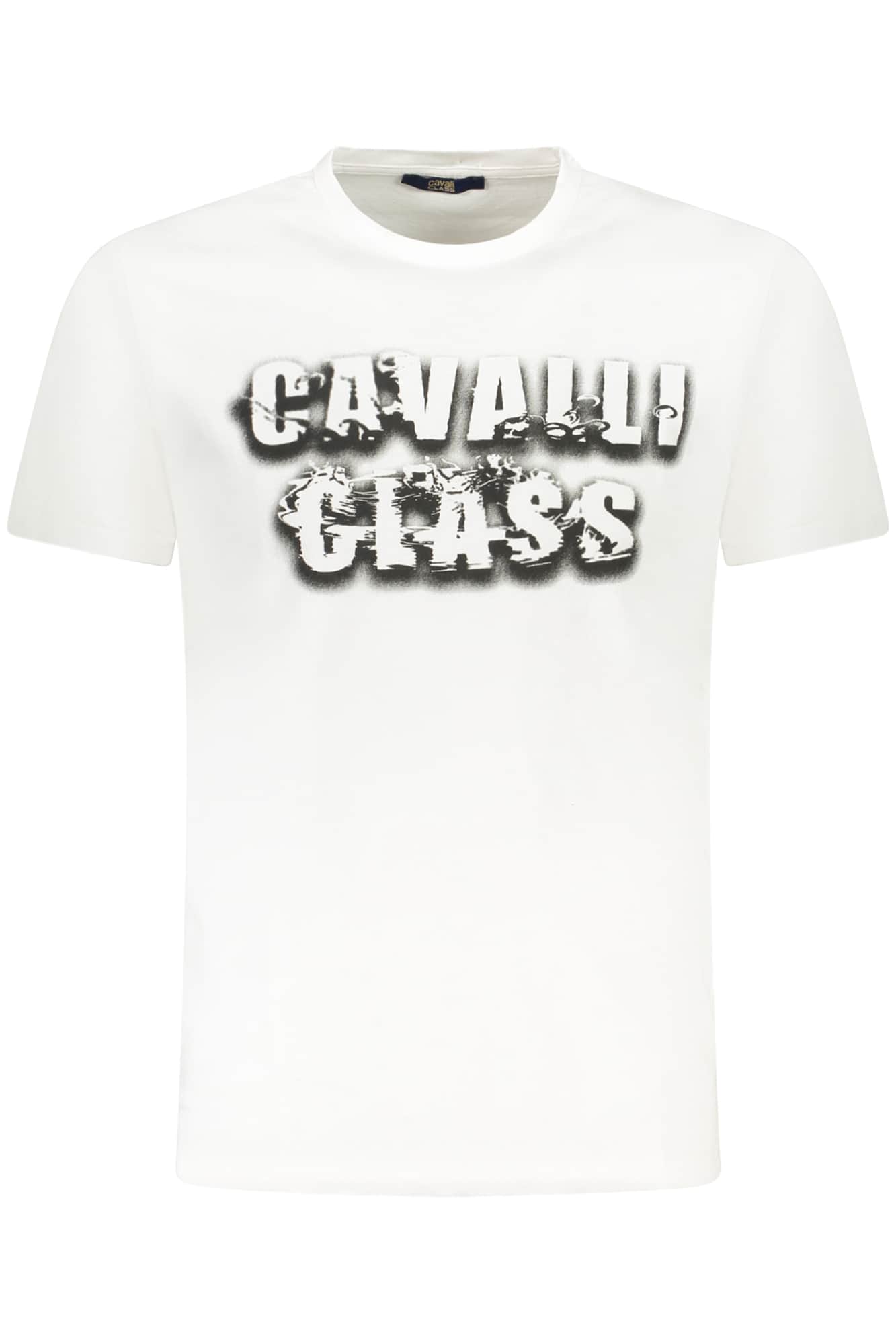 Cavalli Class manga corta t-camisa hombre azul