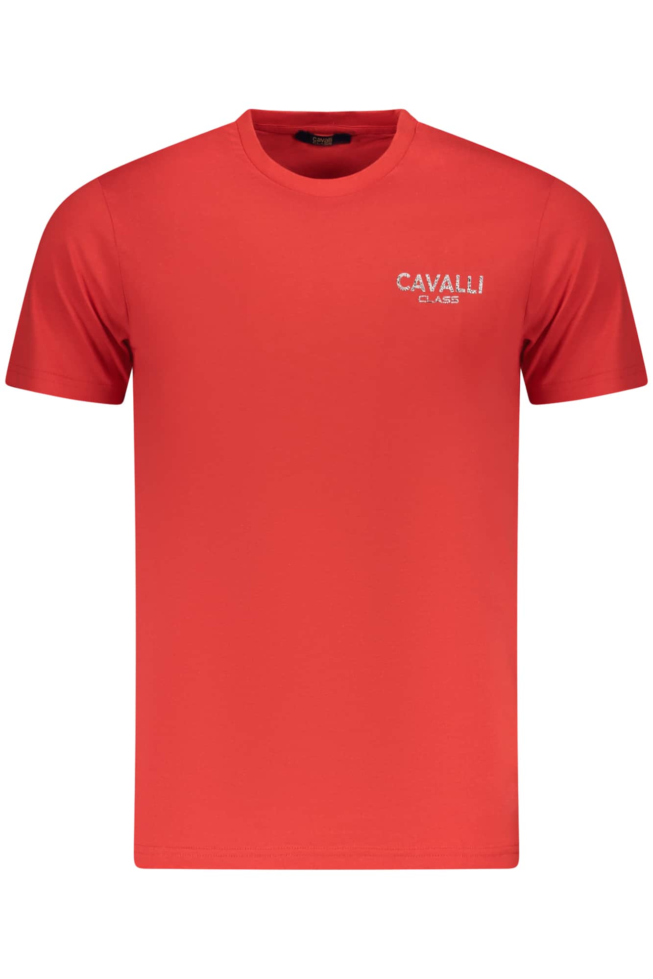 Cavalli Class manga corta t-camisa hombre rojo