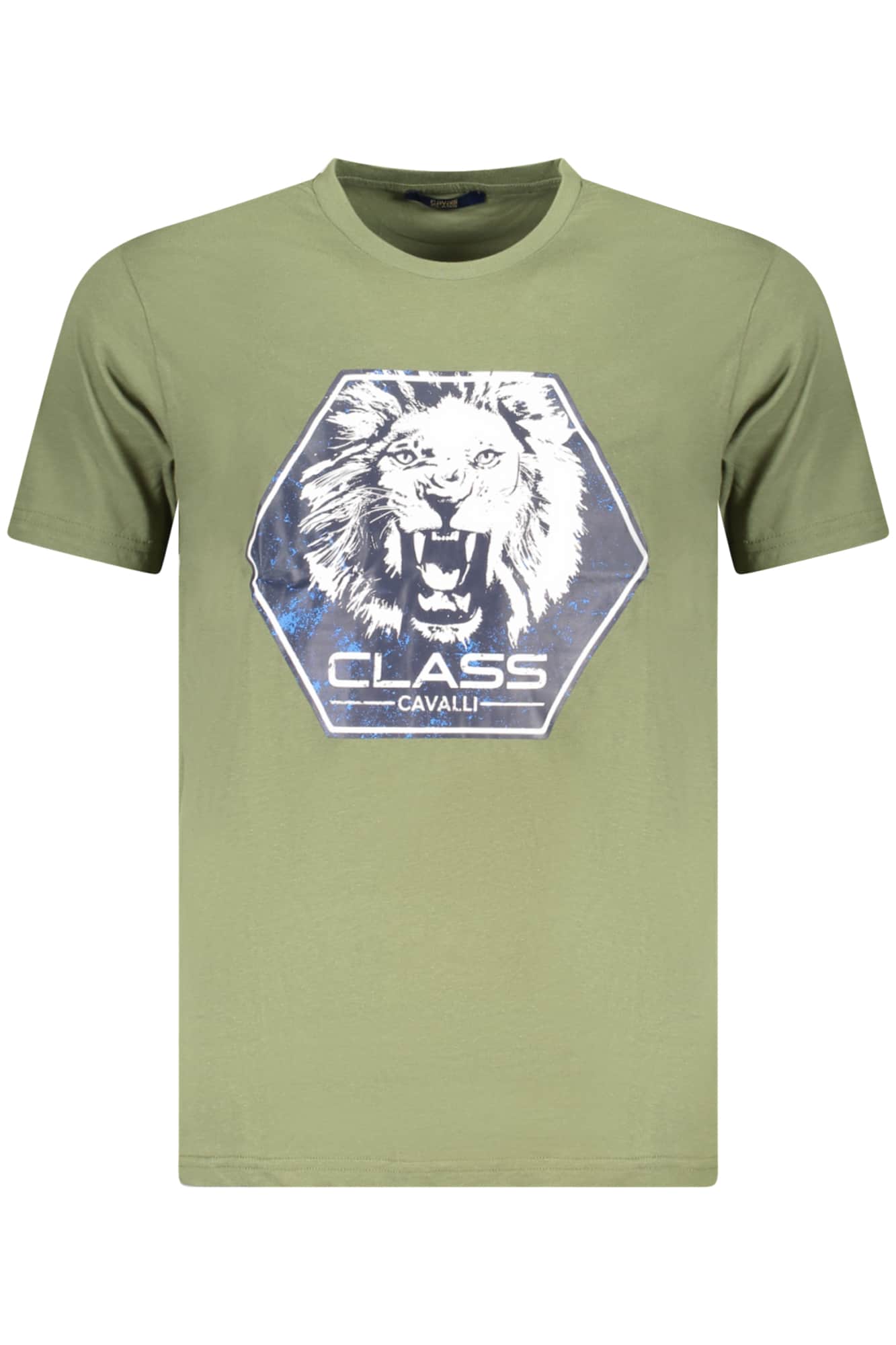 Cavalli Class manga corta t-camisa hombre verde