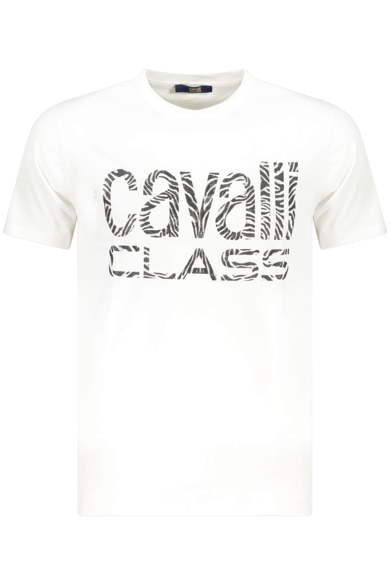 Cavalli Class manga corta t-camisa hombre blanco
