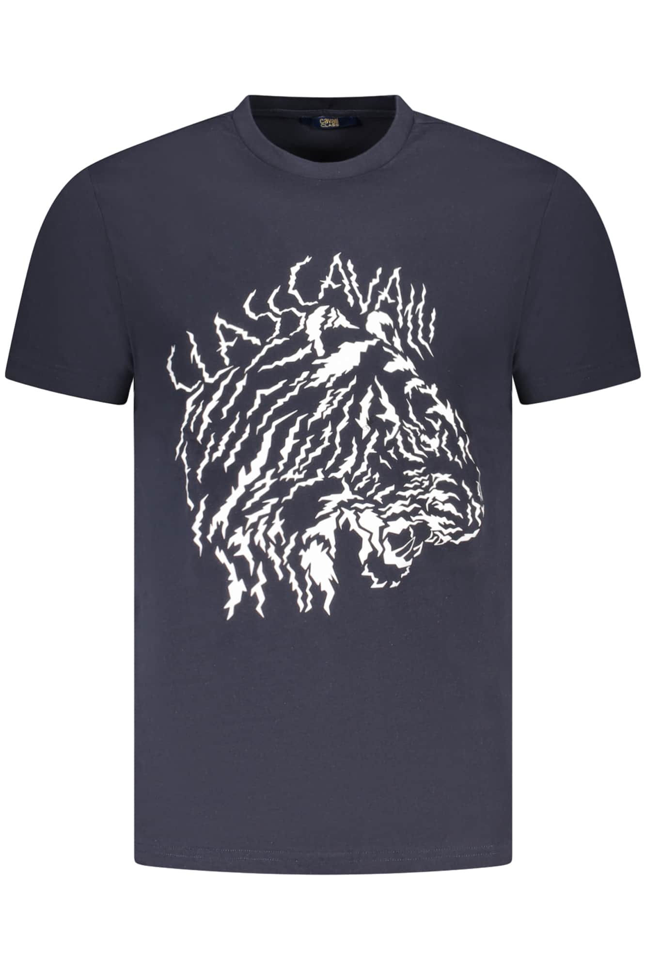 Cavalli Class manga corta t-camisa hombre azul