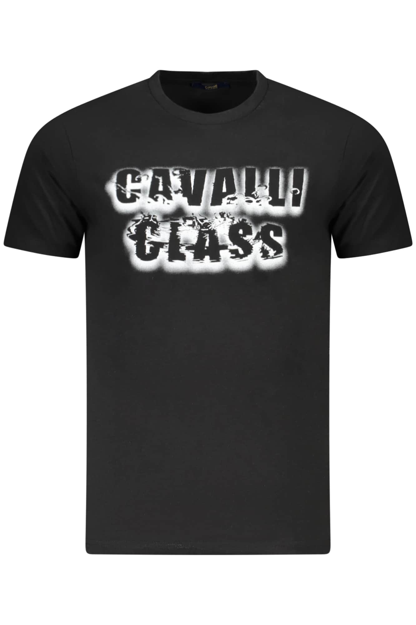 Cavalli Class manga corta t-camisa hombre azul