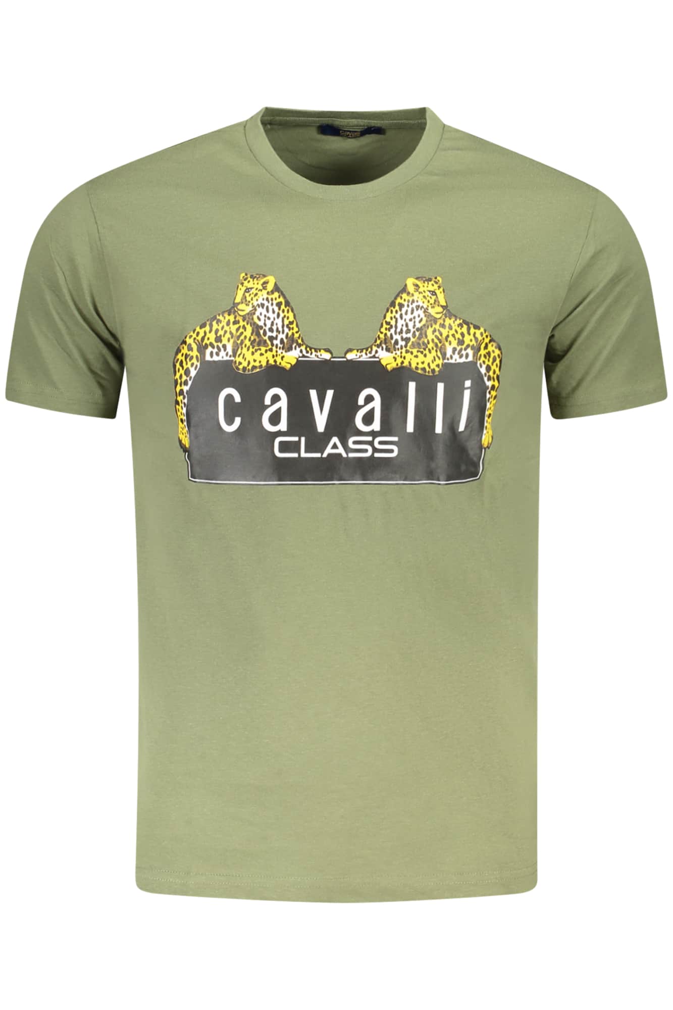 Cavalli Class manga corta t-camisa hombre verde