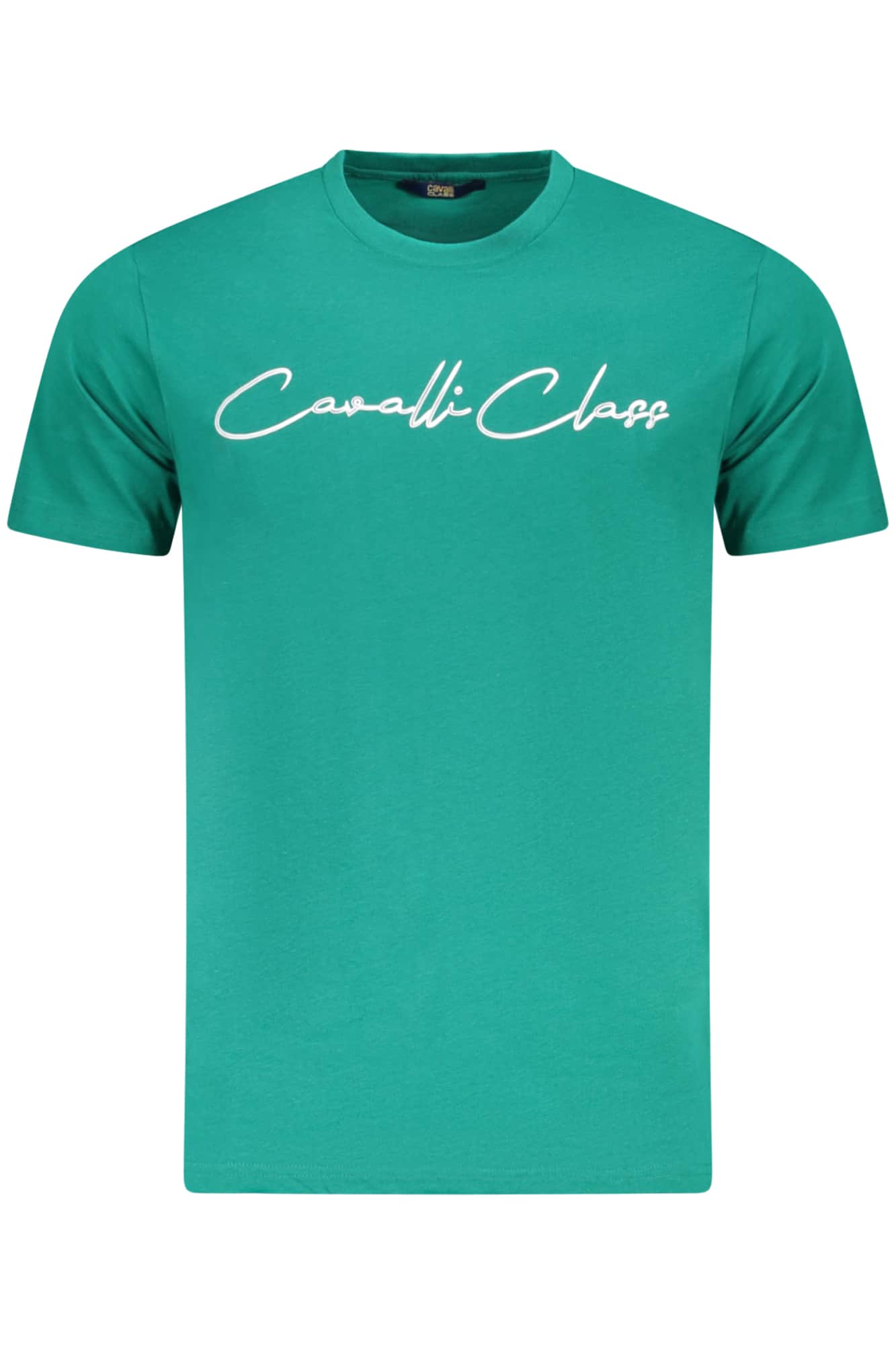 Cavalli Class manga corta t-camisa hombre verde