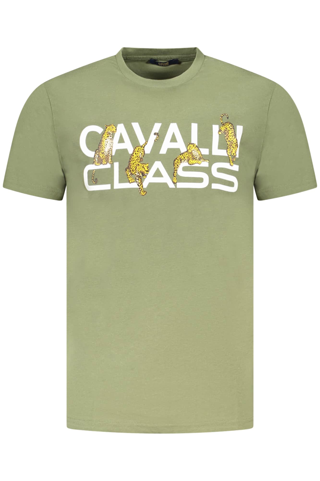 Cavalli Class manga corta t-camisa hombre verde