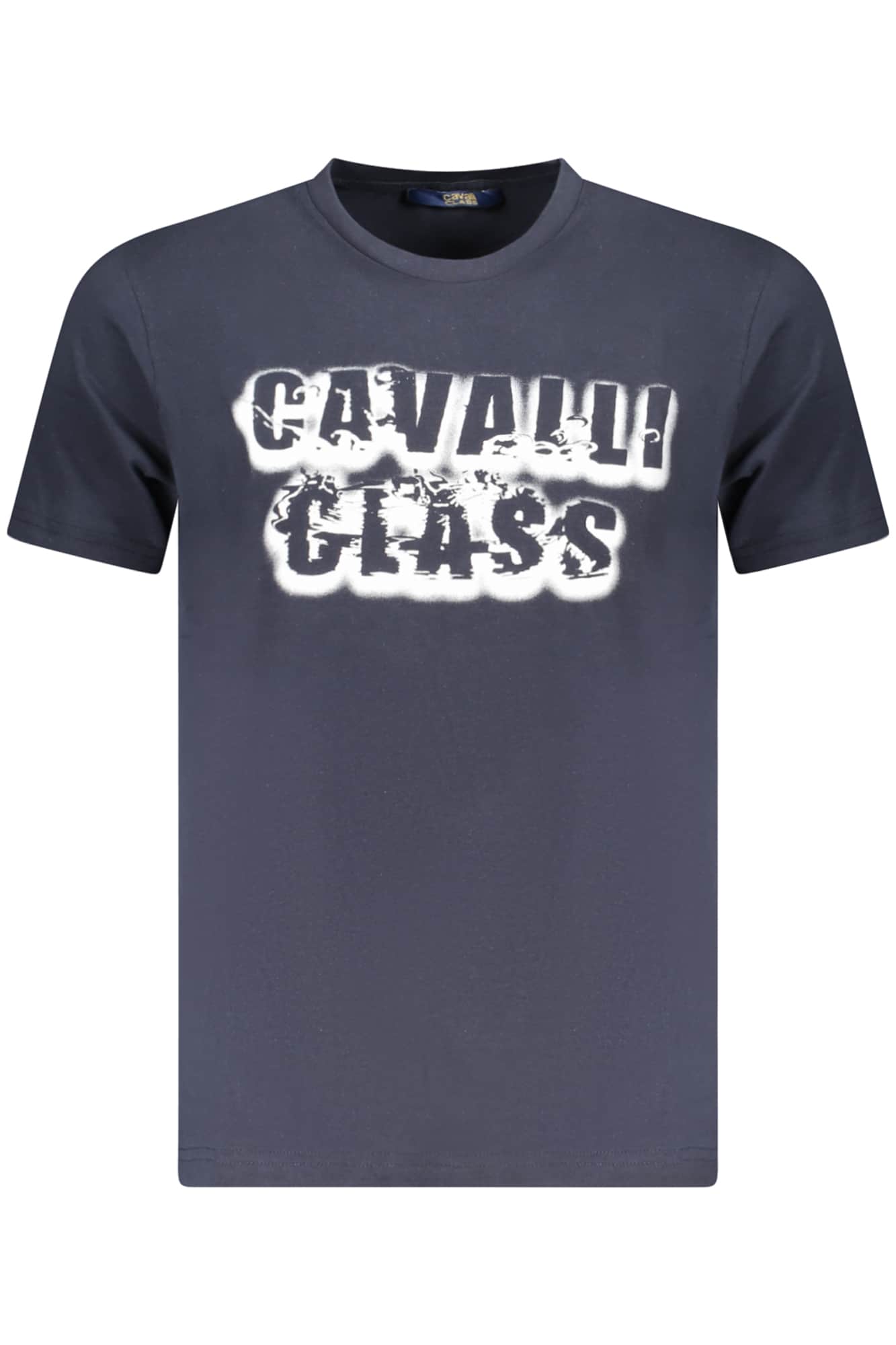 Cavalli Class manga corta t-camisa hombre azul