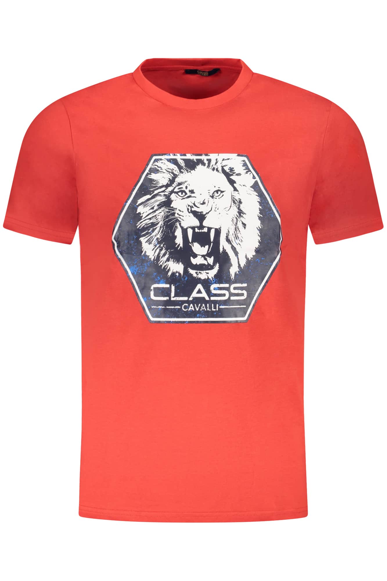 Cavalli Class manga corta t-camisa hombre rojo
