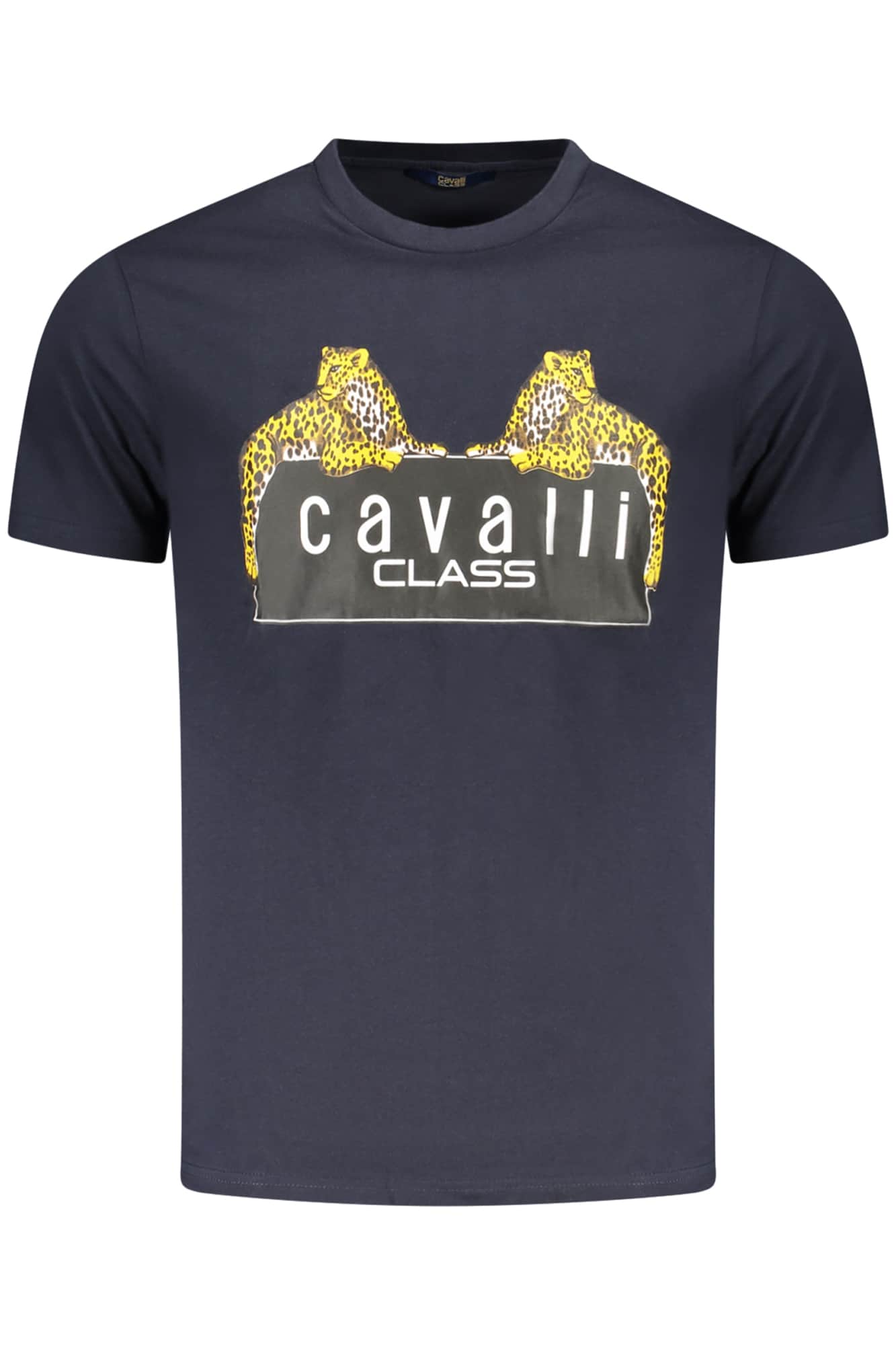 Cavalli Class manga corta t-camisa hombre negro