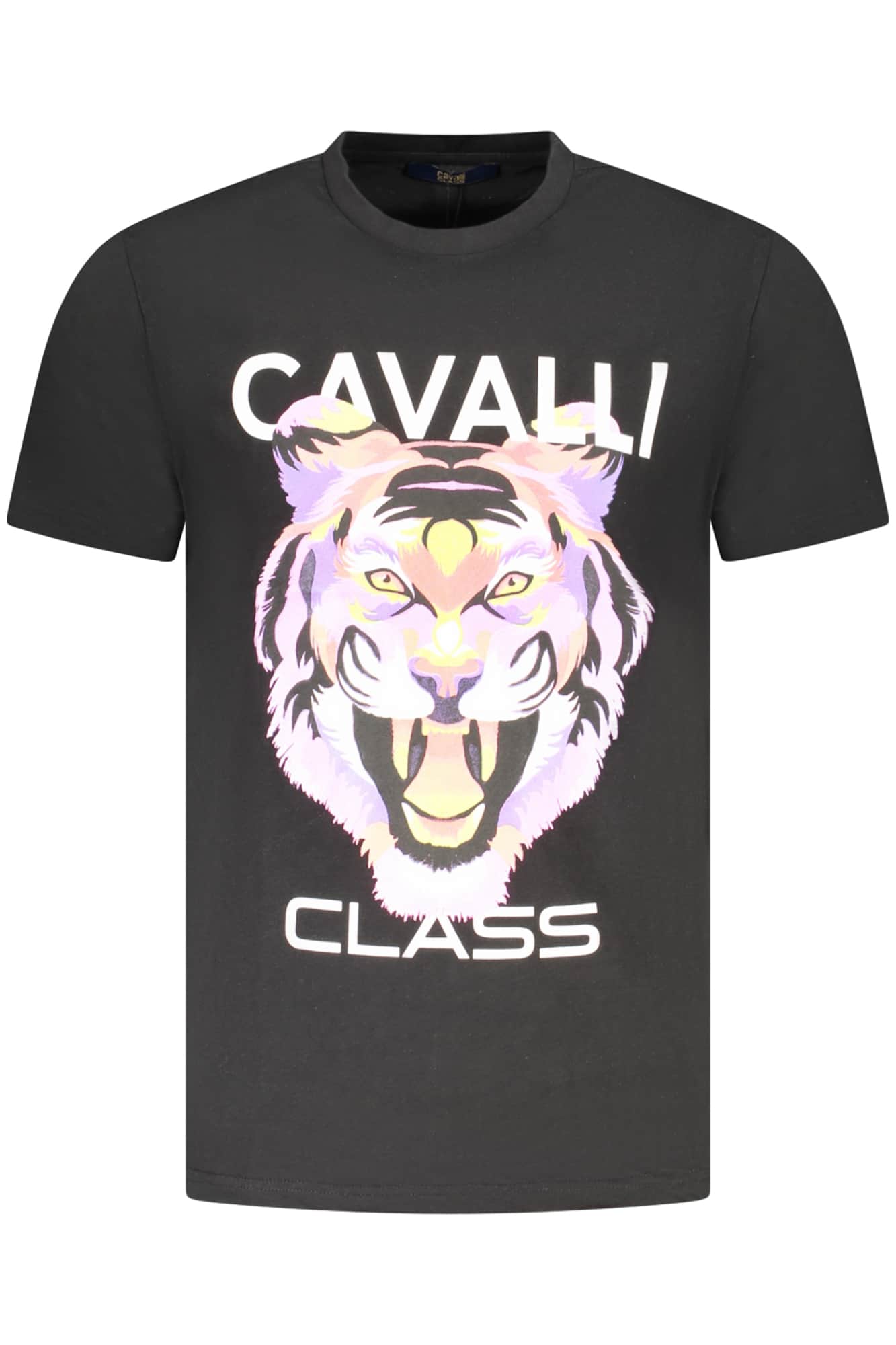 Cavalli Class manga corta t-camisa hombre negro