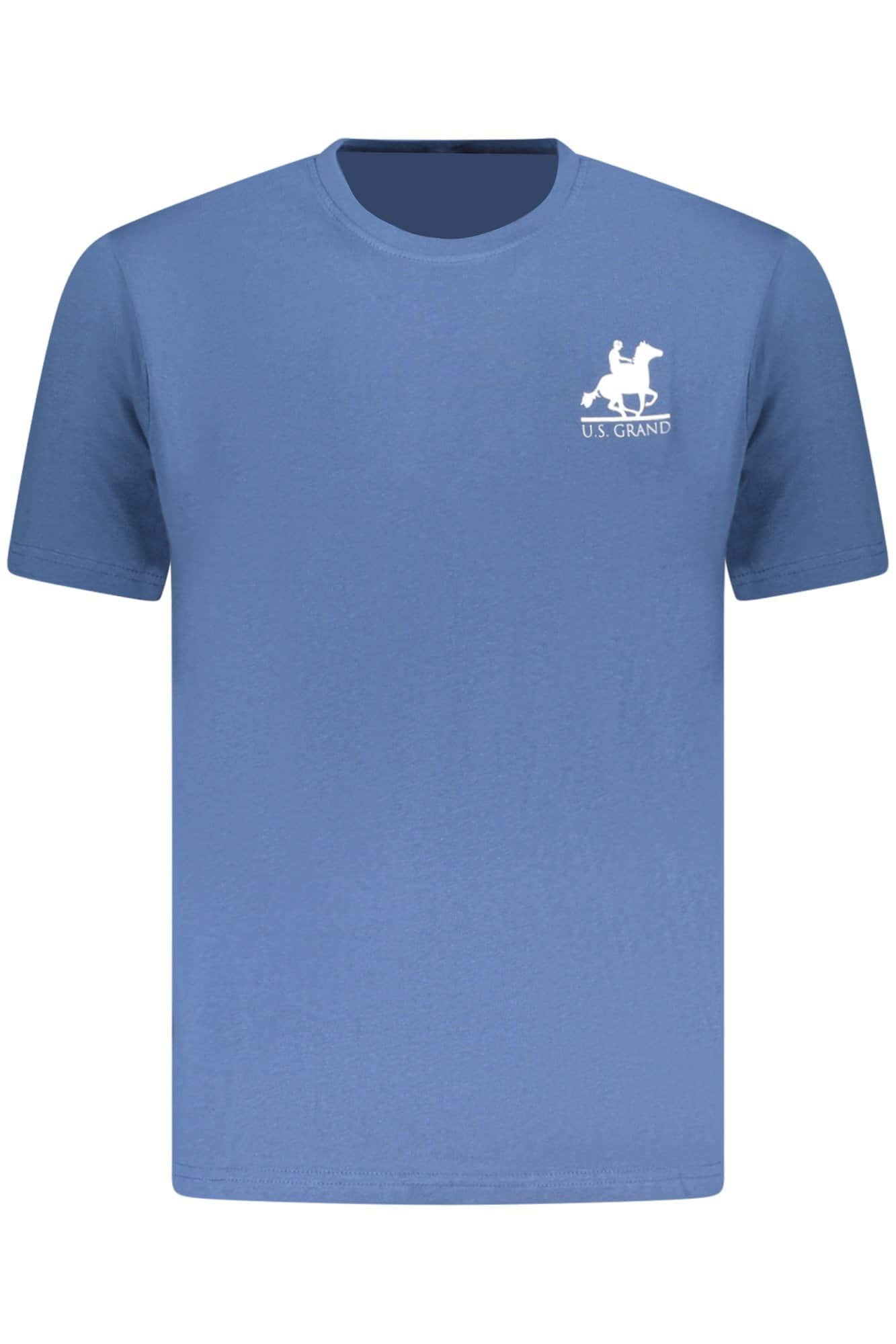 US Grand hombre manga corta t-camisa azul