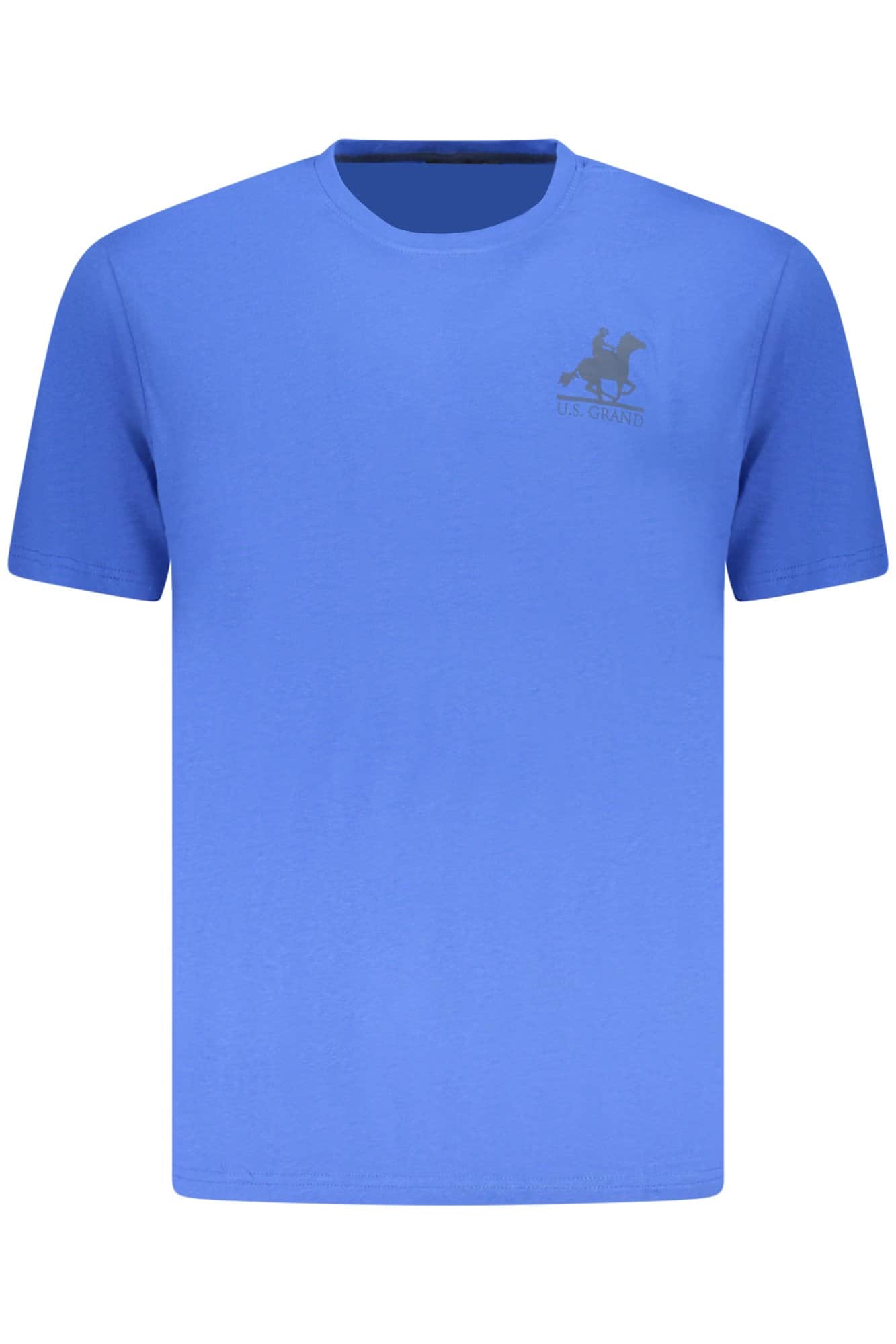 US Grand hombre manga corta t-camisa azul