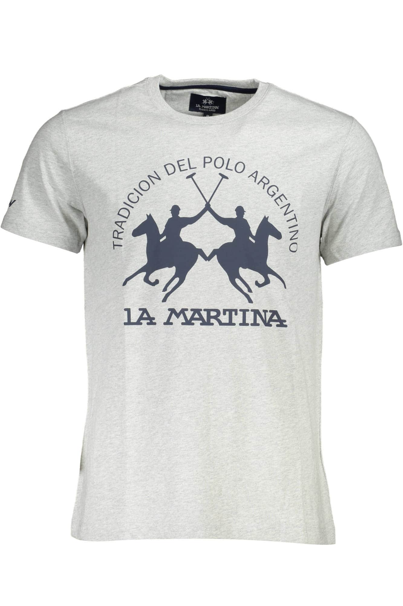 La Martina manga corta t-camisa hombre gris