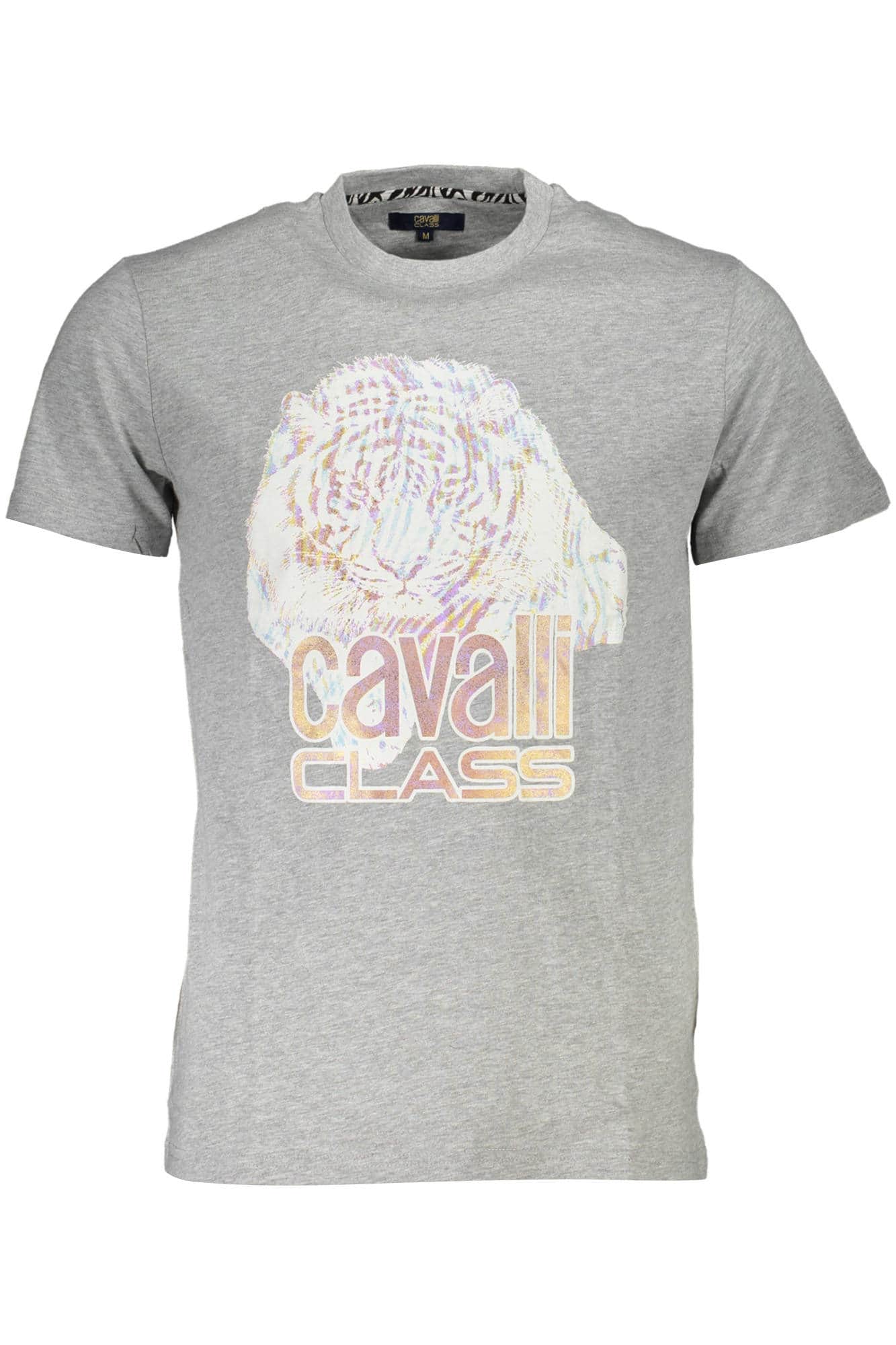 Cavalli Class manga corta t-camisa hombre gris