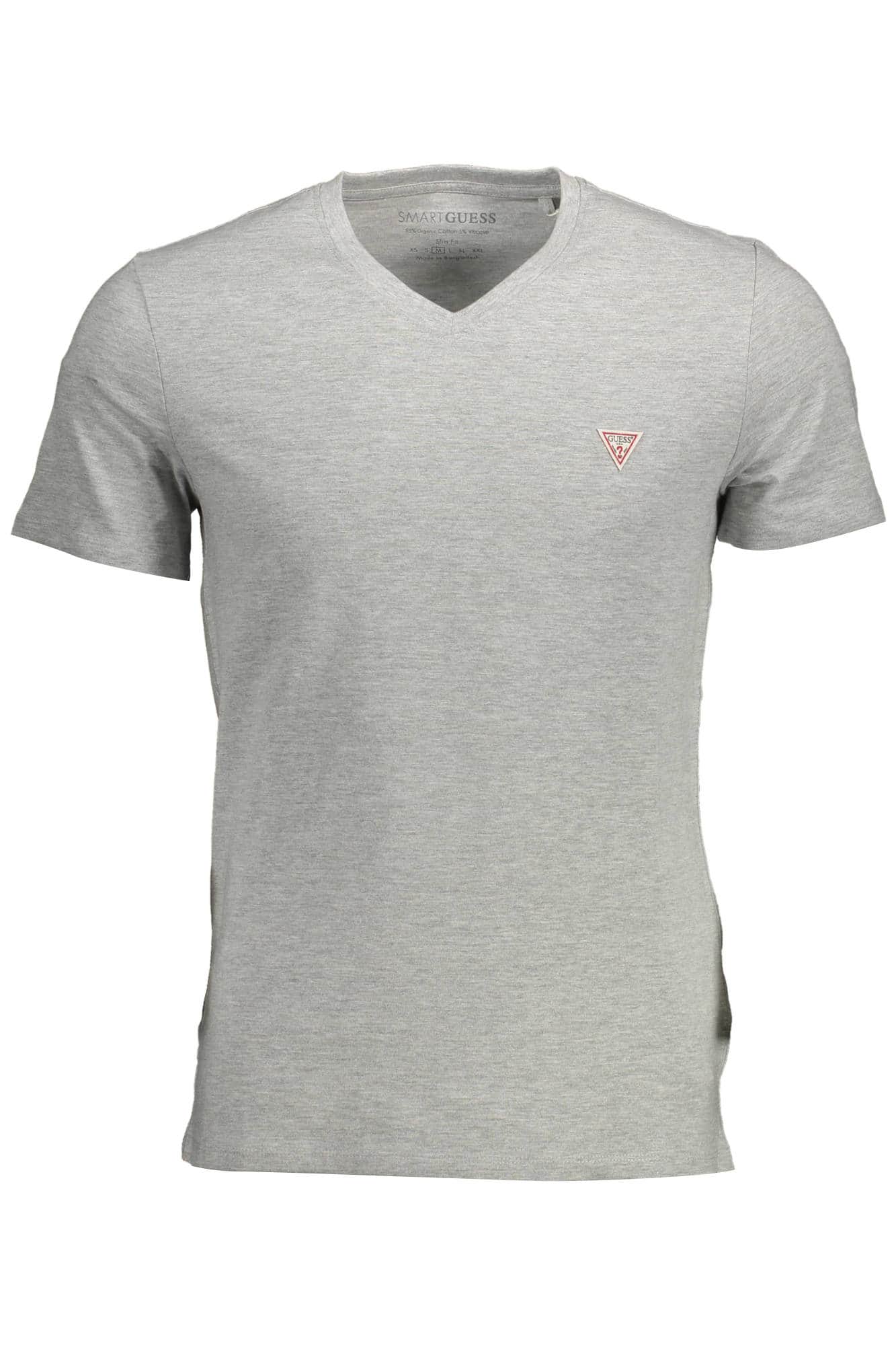 Guess vaqueros manga corta t-camisa hombre gris