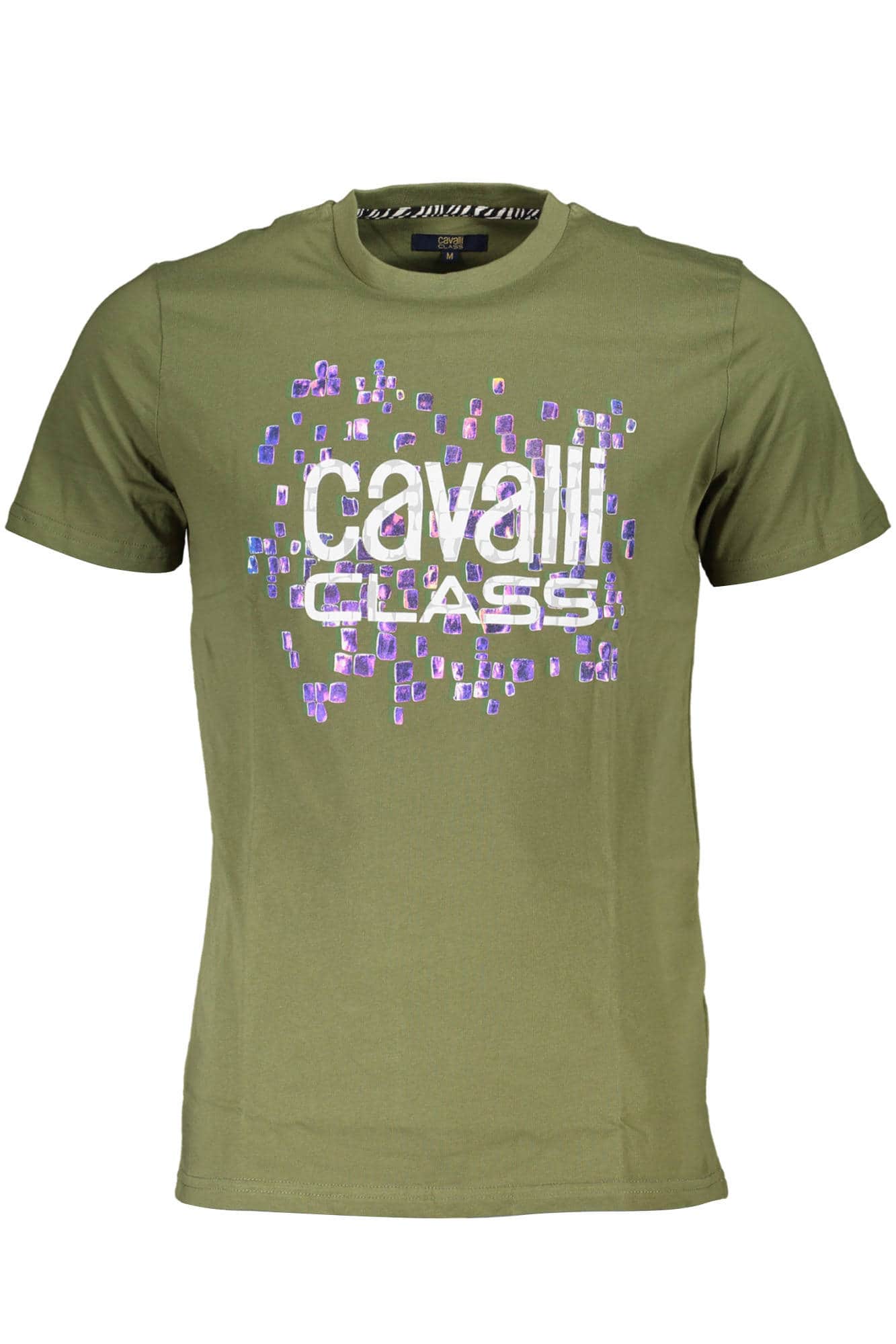 Cavalli Class manga corta t-camisa hombre verde