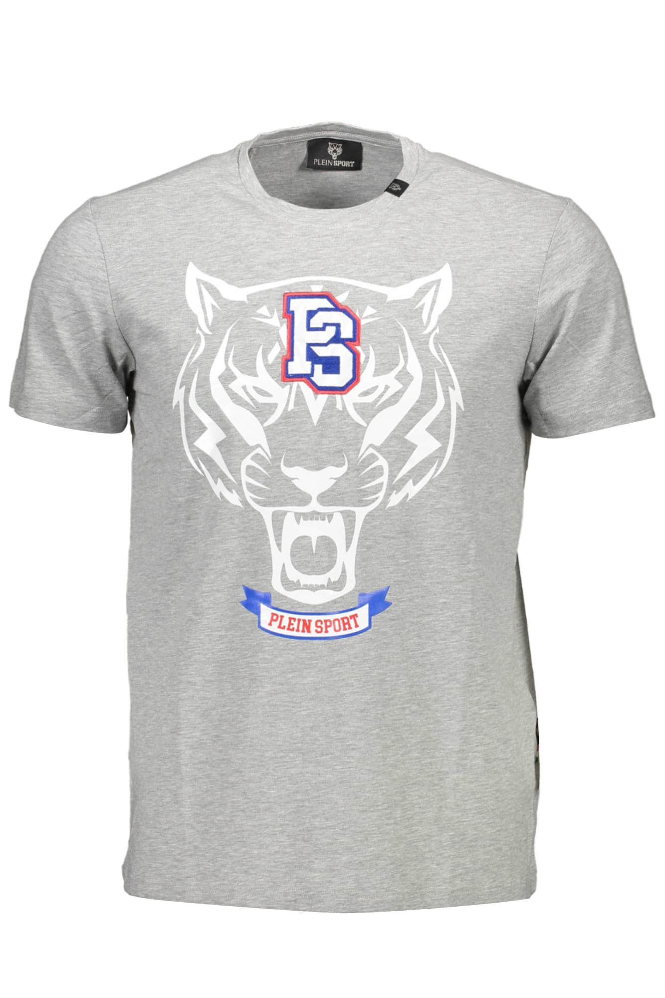 Plein Sport manga corta t-camisa hombre gris