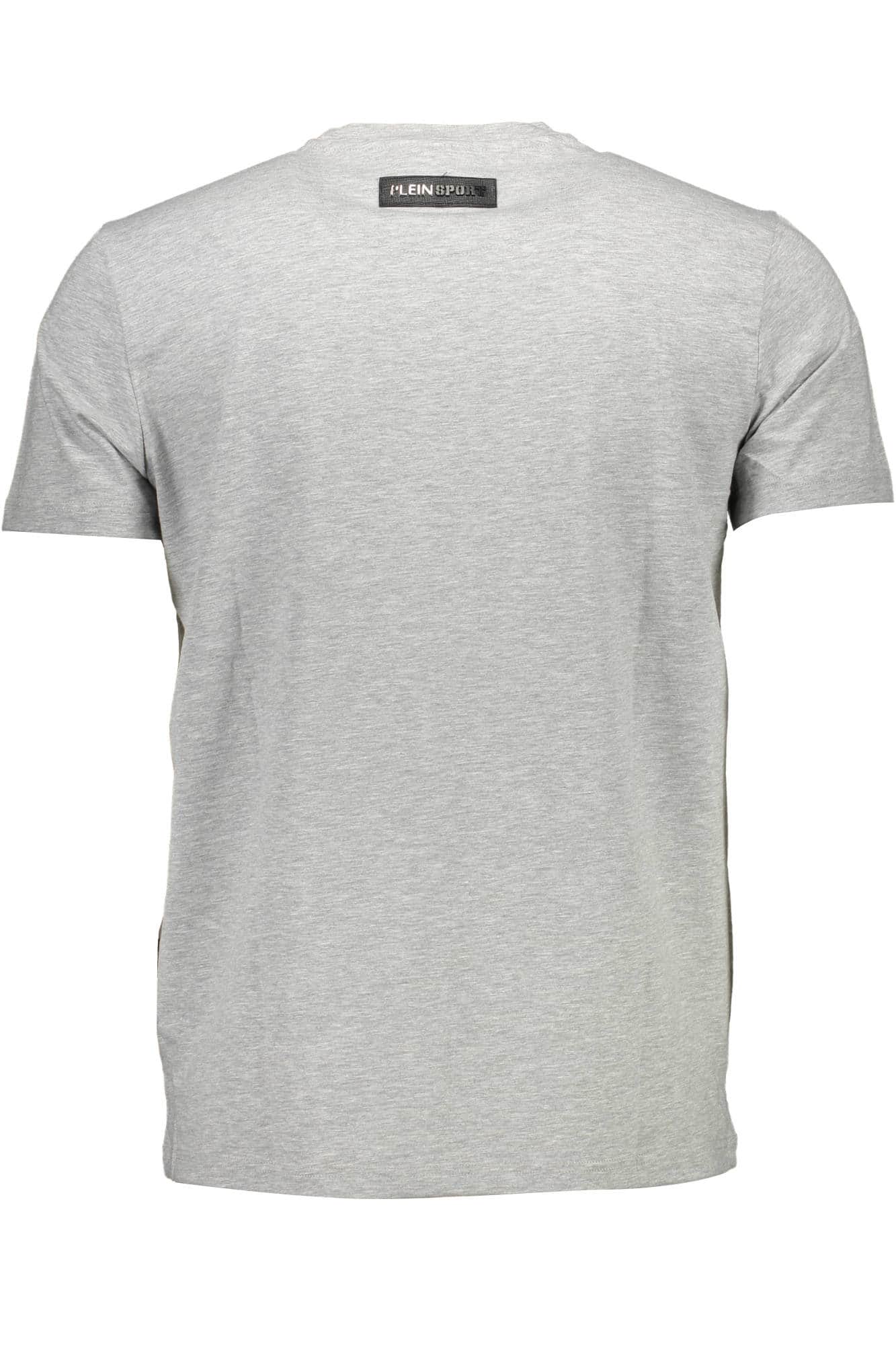 Plein Sport manga corta t-camisa hombre gris