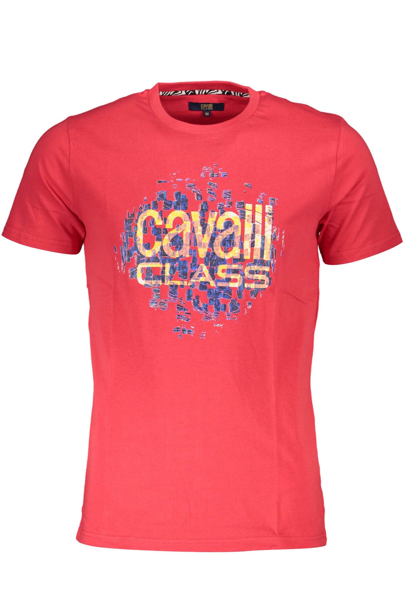 Cavalli Class manga corta t-camisa hombre rojo