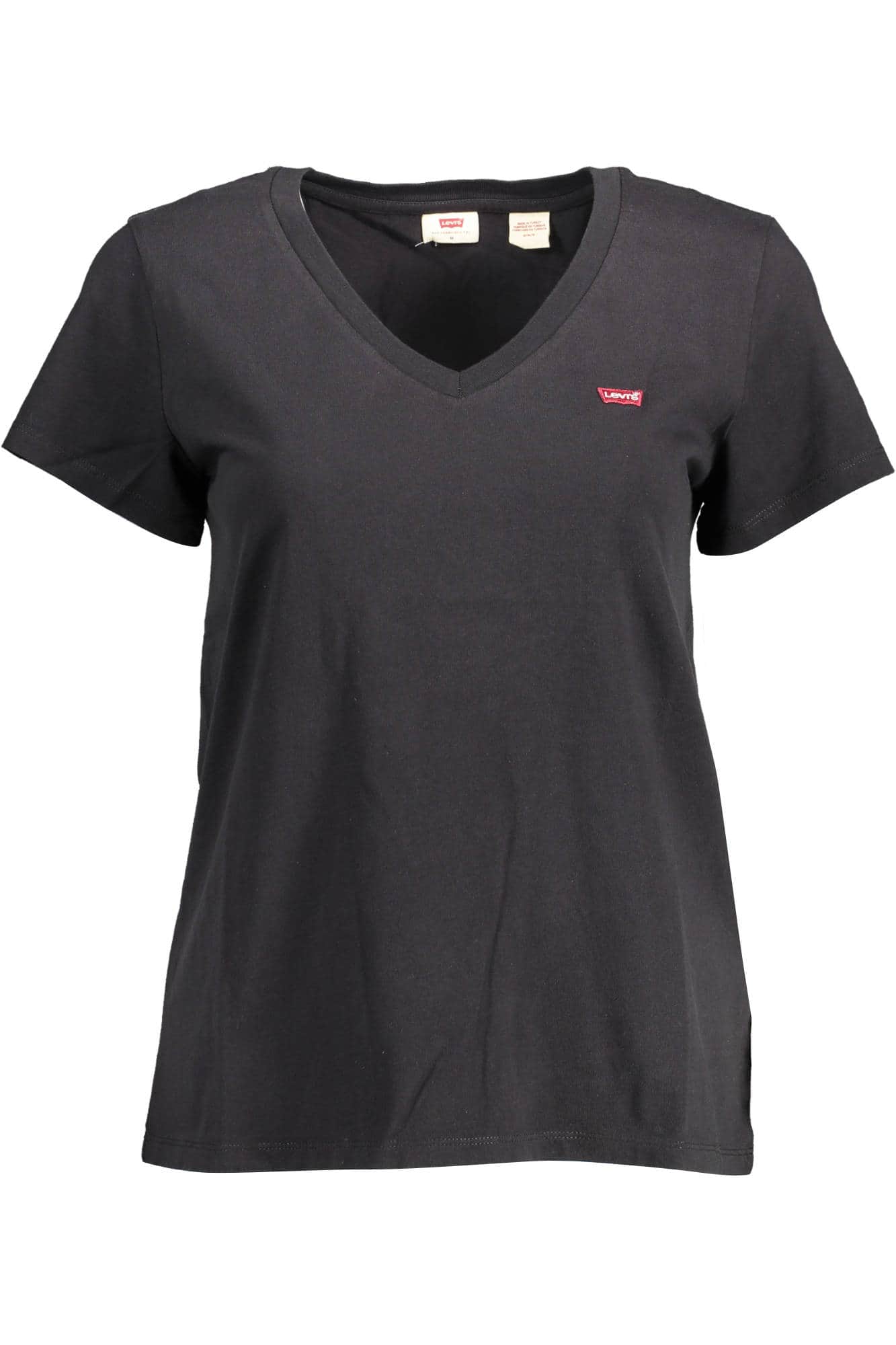 Levi's manga corta t-camisa mujer negro