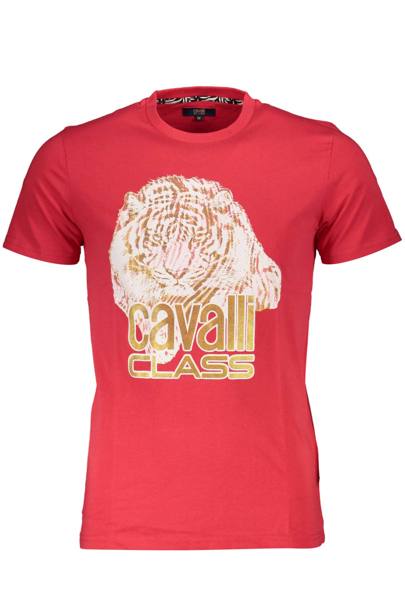 Cavalli Class manga corta t-camisa hombre rojo