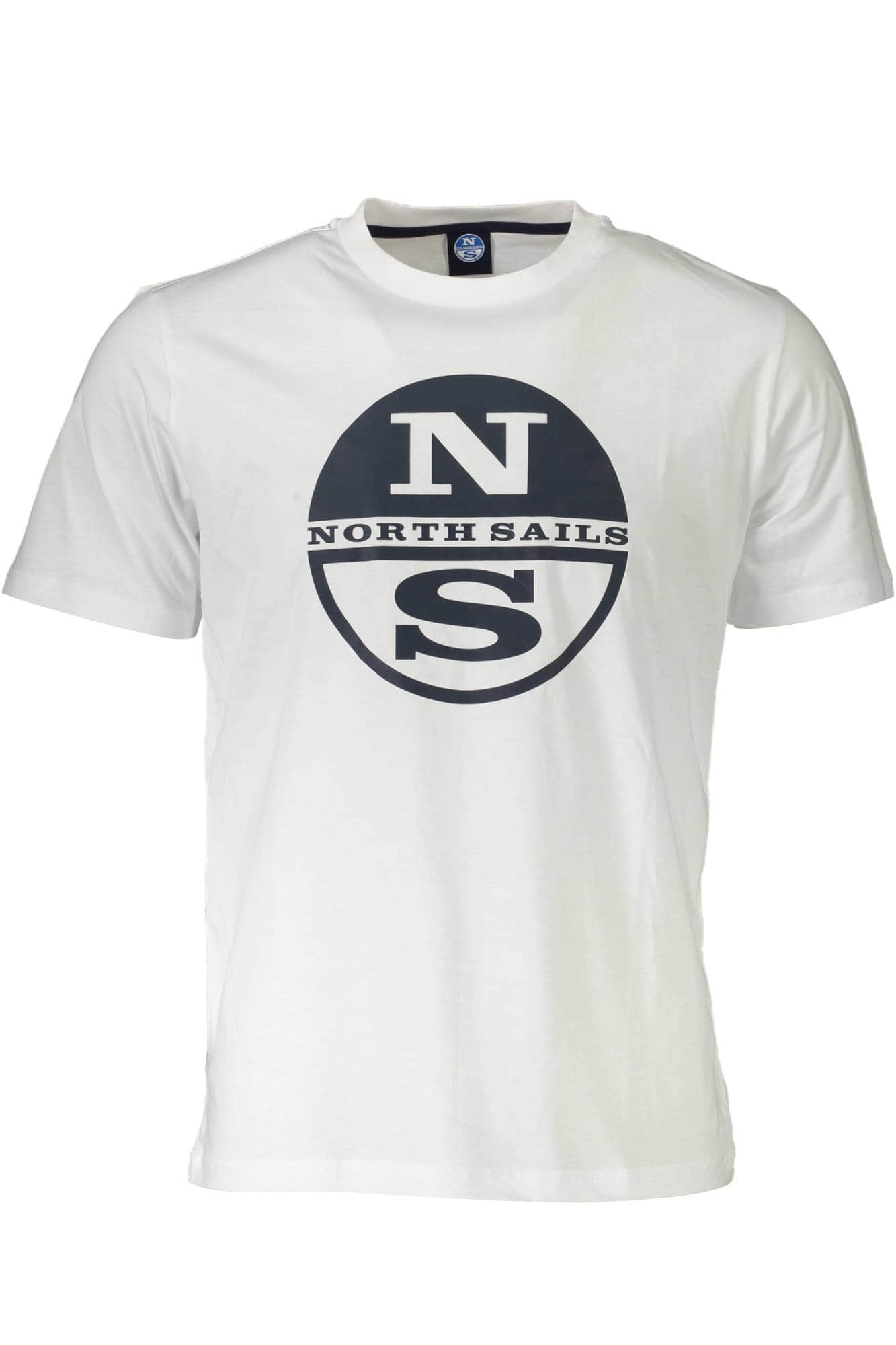 North Sails manga corta t-camisa hombre blanco